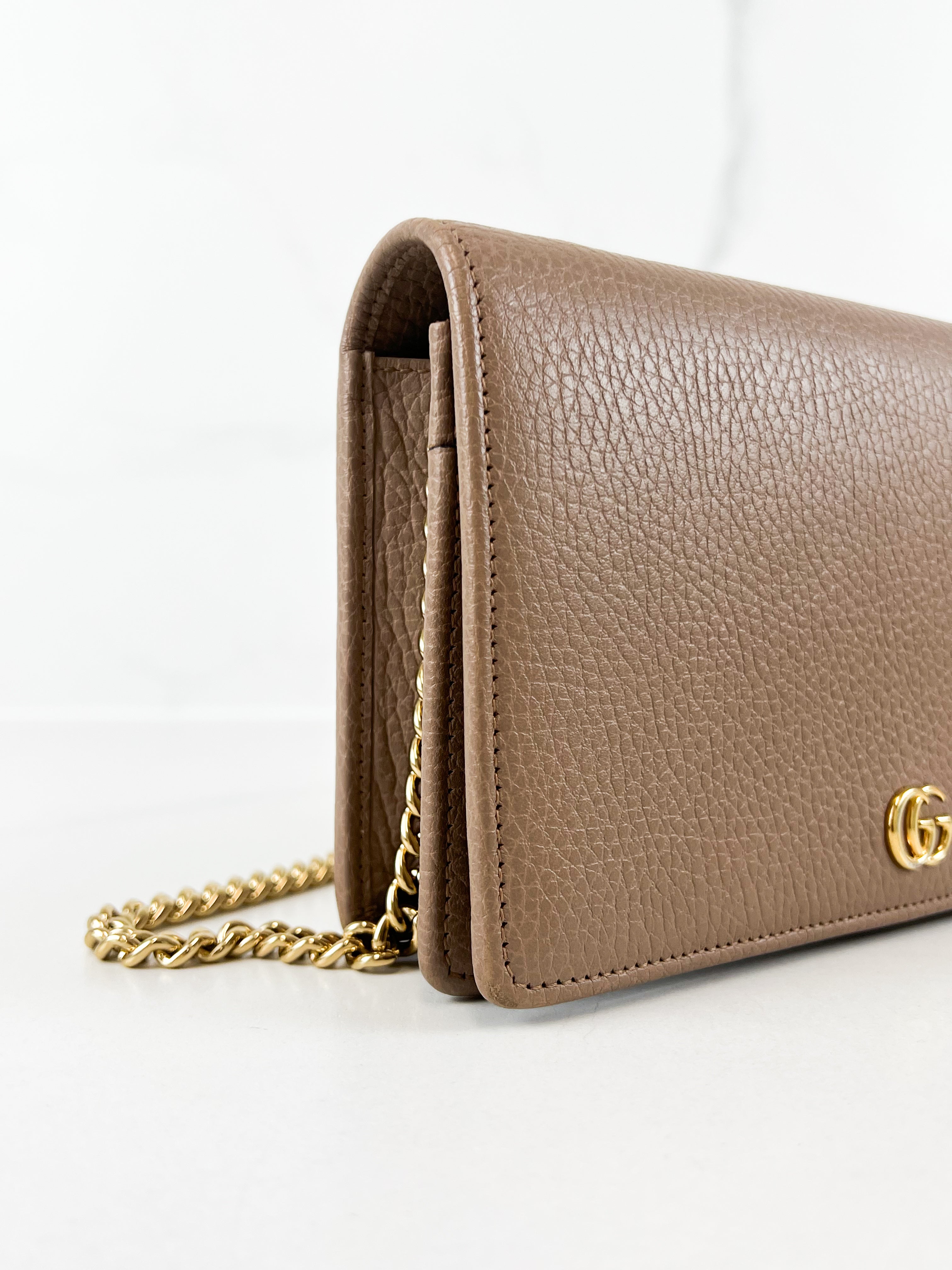 Gucci Marmont Beige WOC with GHW