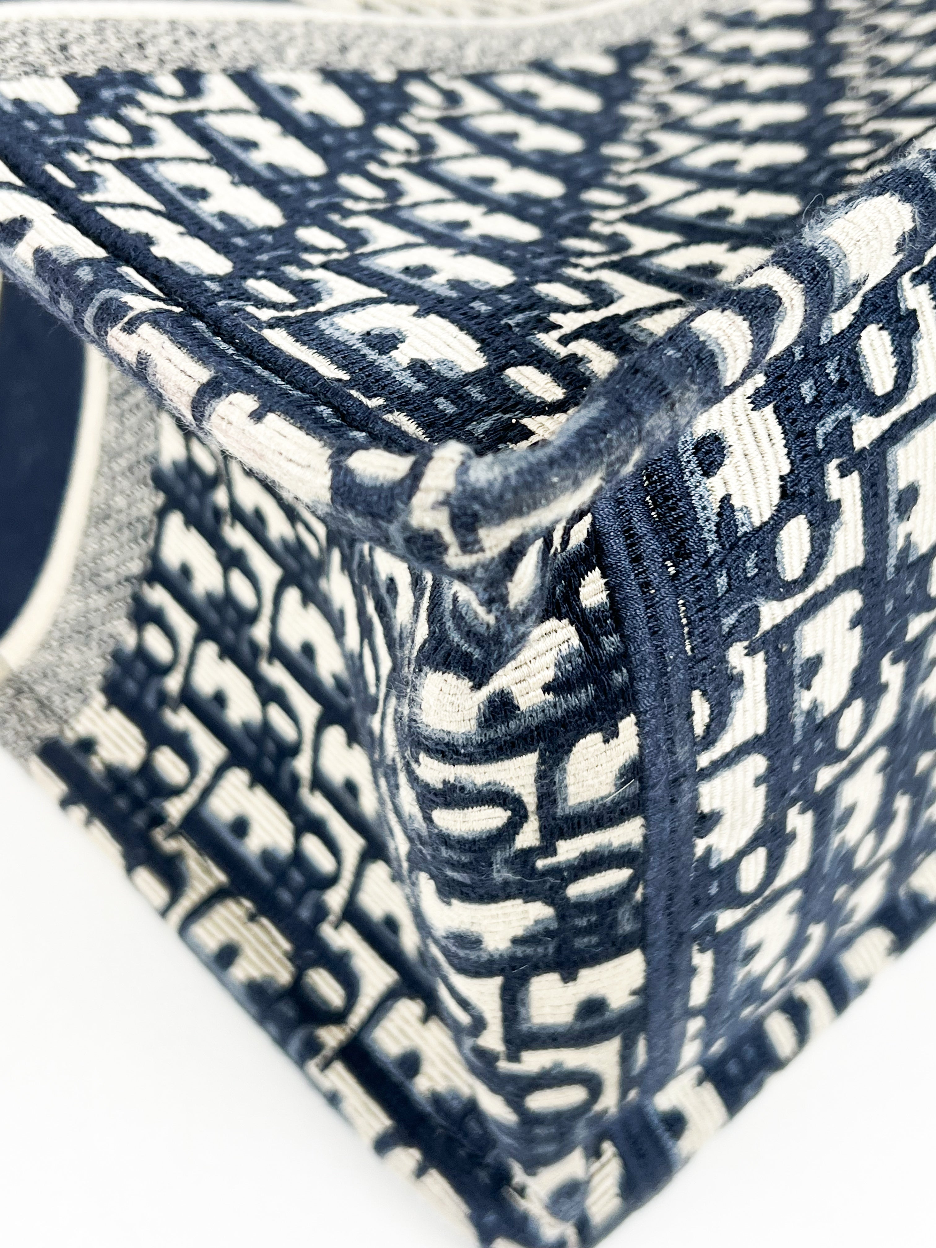 Christian Dior Large Blue Oblique Book Tote