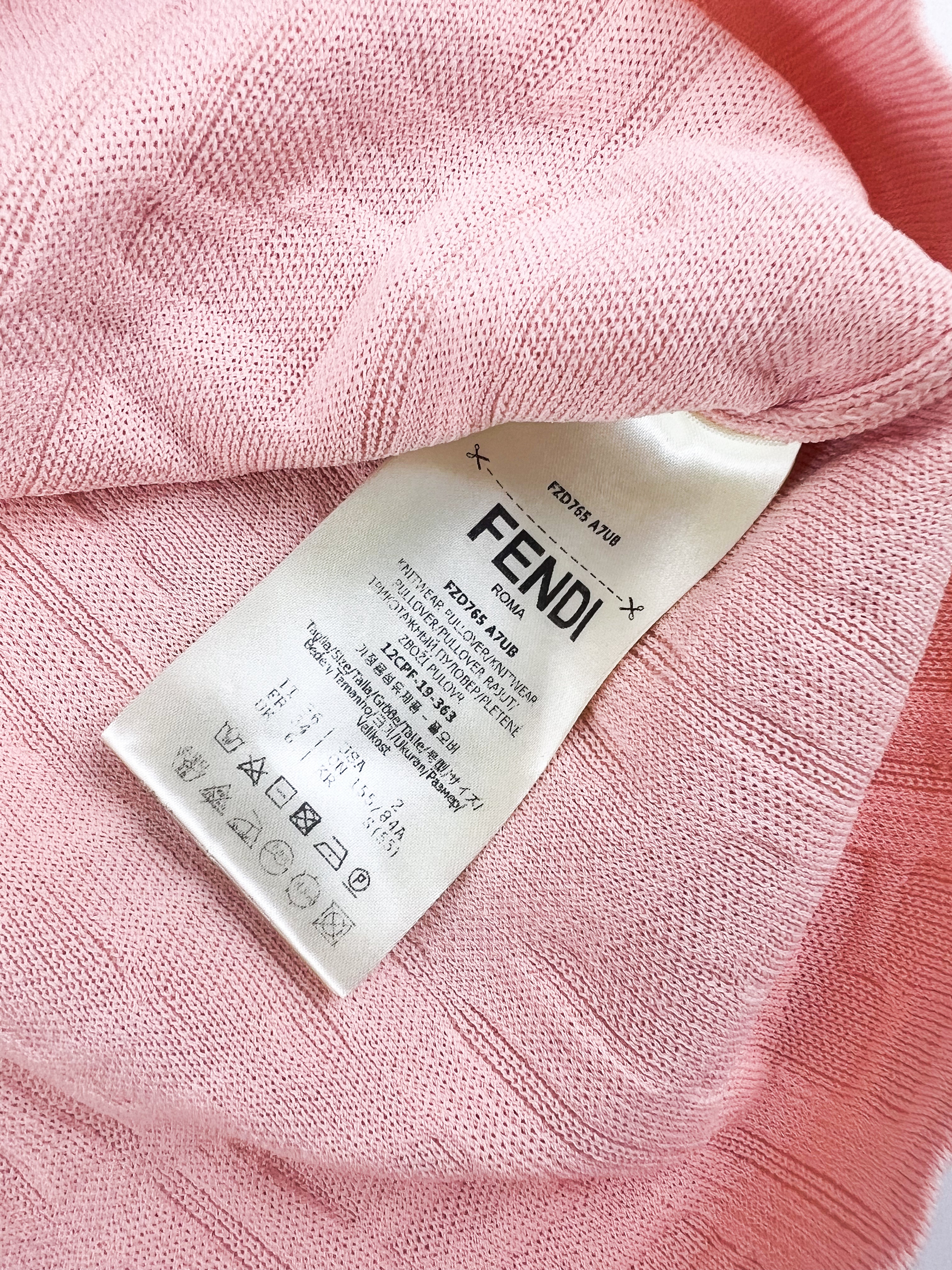 Fendi Pink Skims Mini Dress Size UK 6
