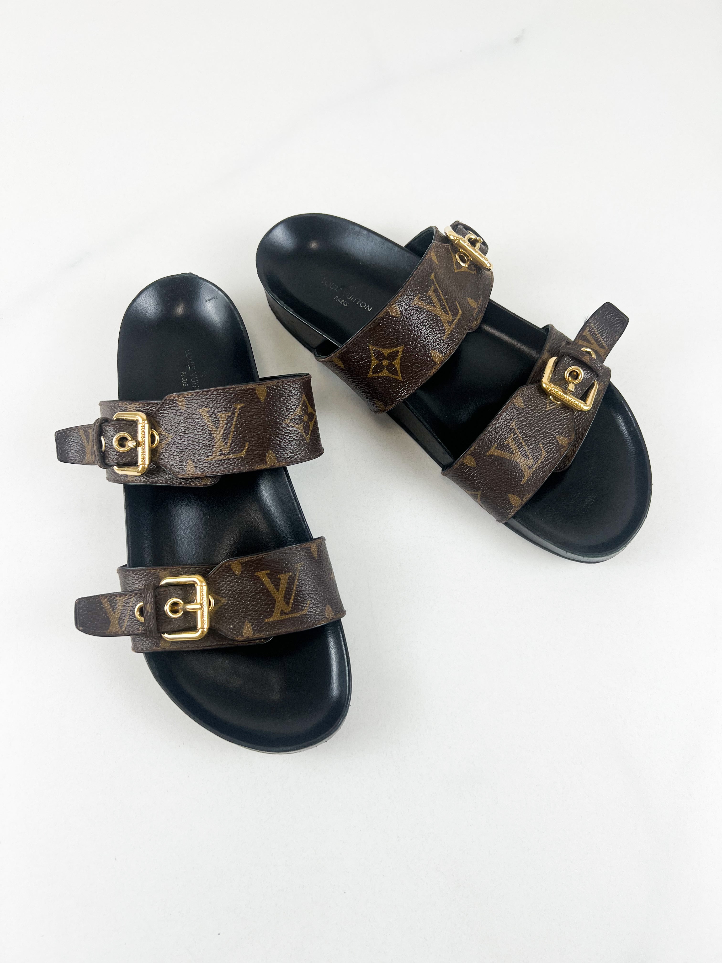 Louis Vuitton Bom Dia Flat Comfort Mule Size 38.5