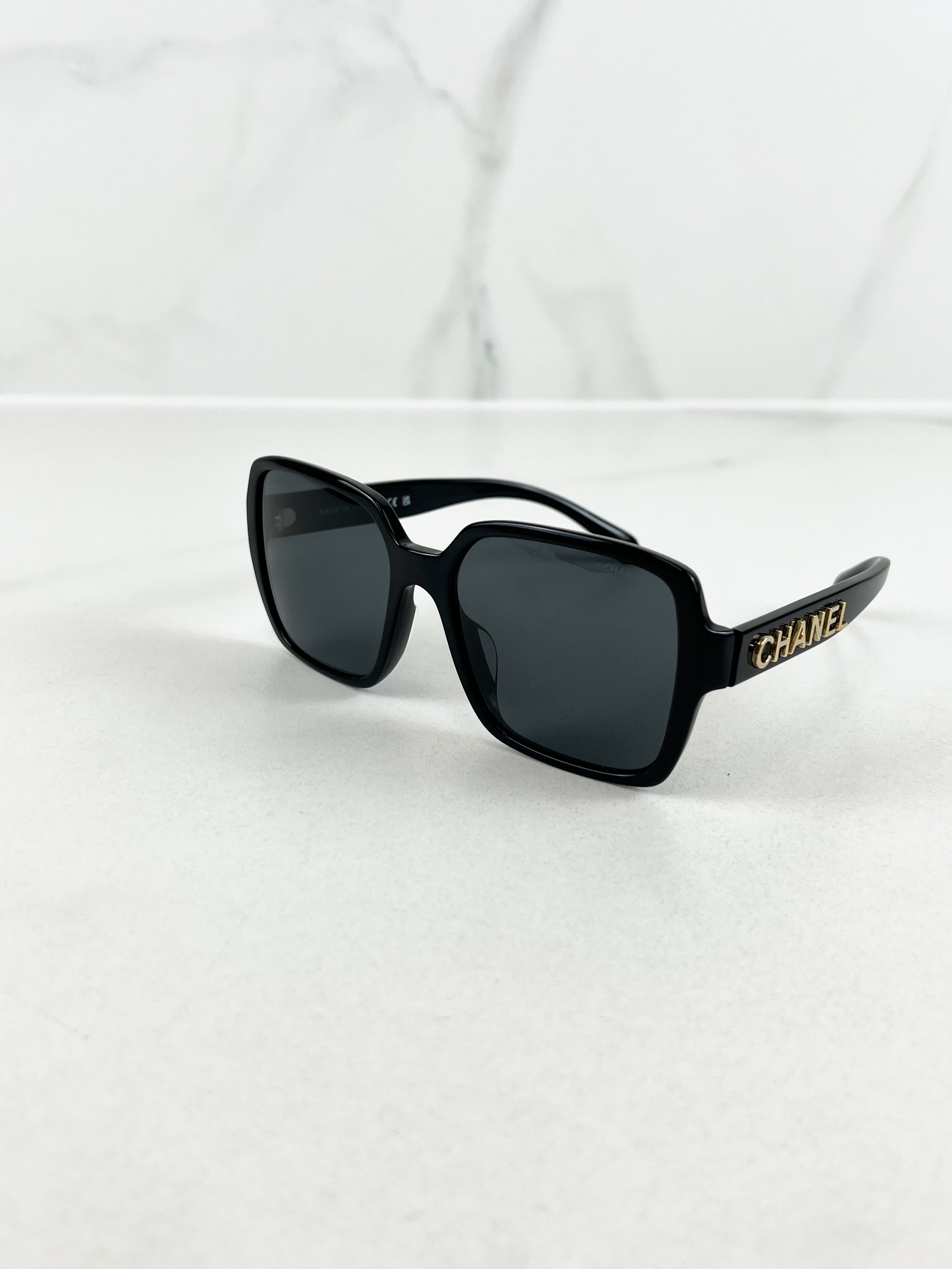 Chanel Black Pantos Sunglasses