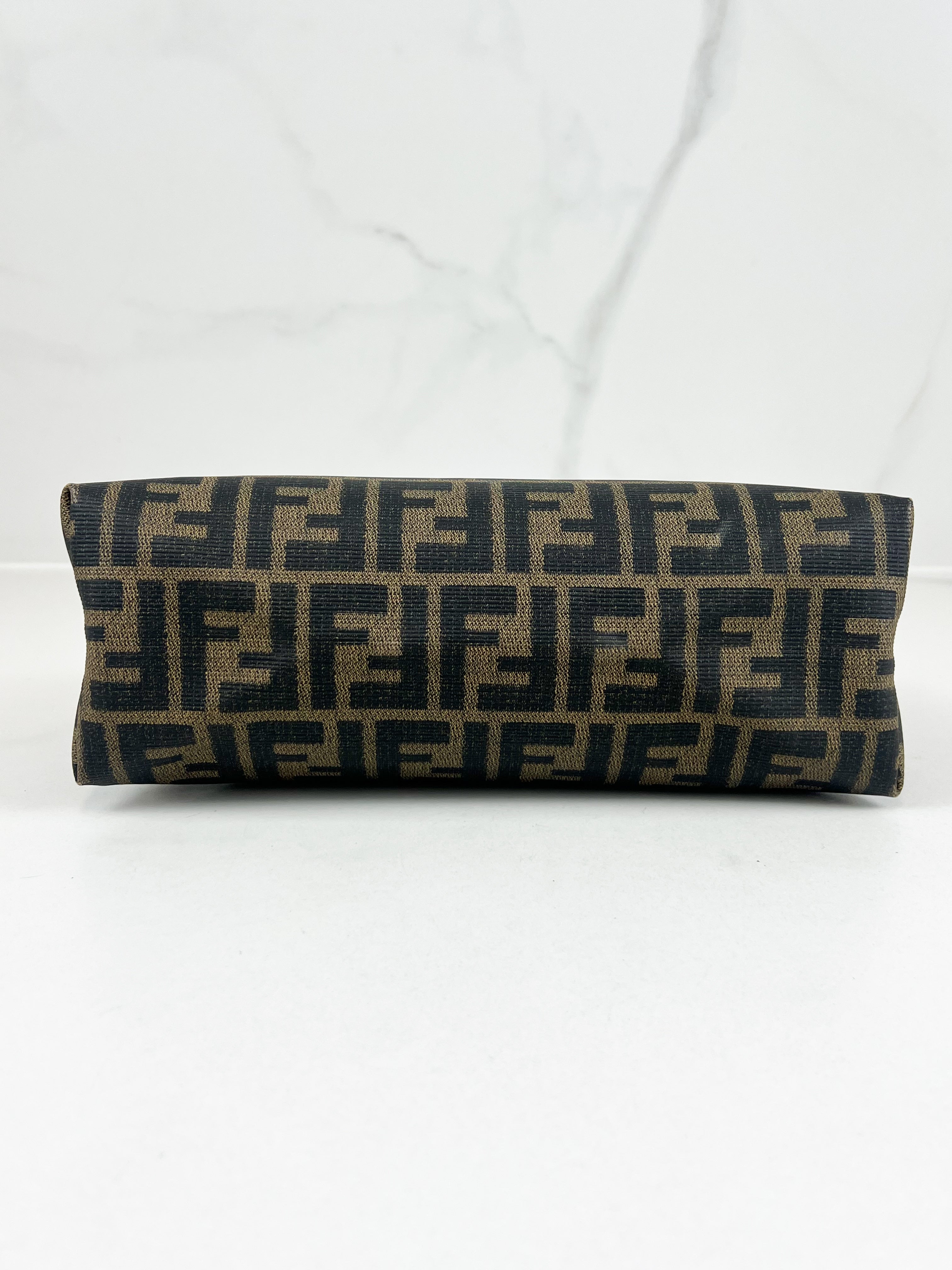 Fendi Coated Canvas Monogram FF Pouch