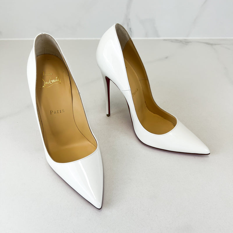 Christian Louboutin White So Kate 120 Size 37 Shopluxe Consignment