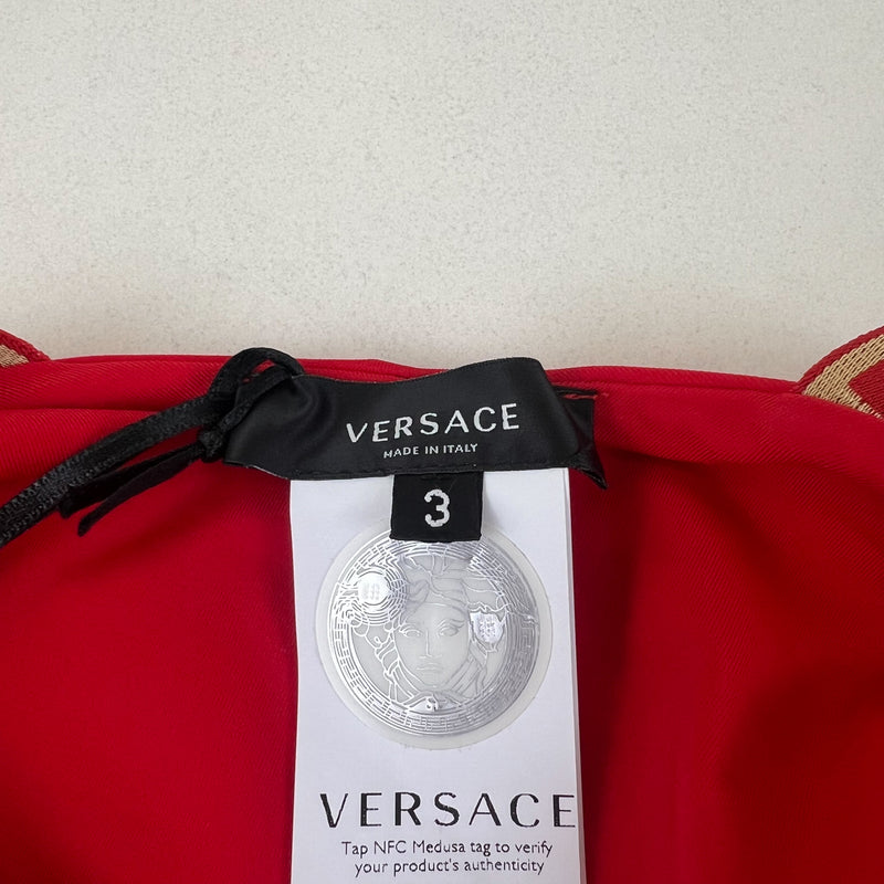 Versace Red Greca Swimsuit Size 3