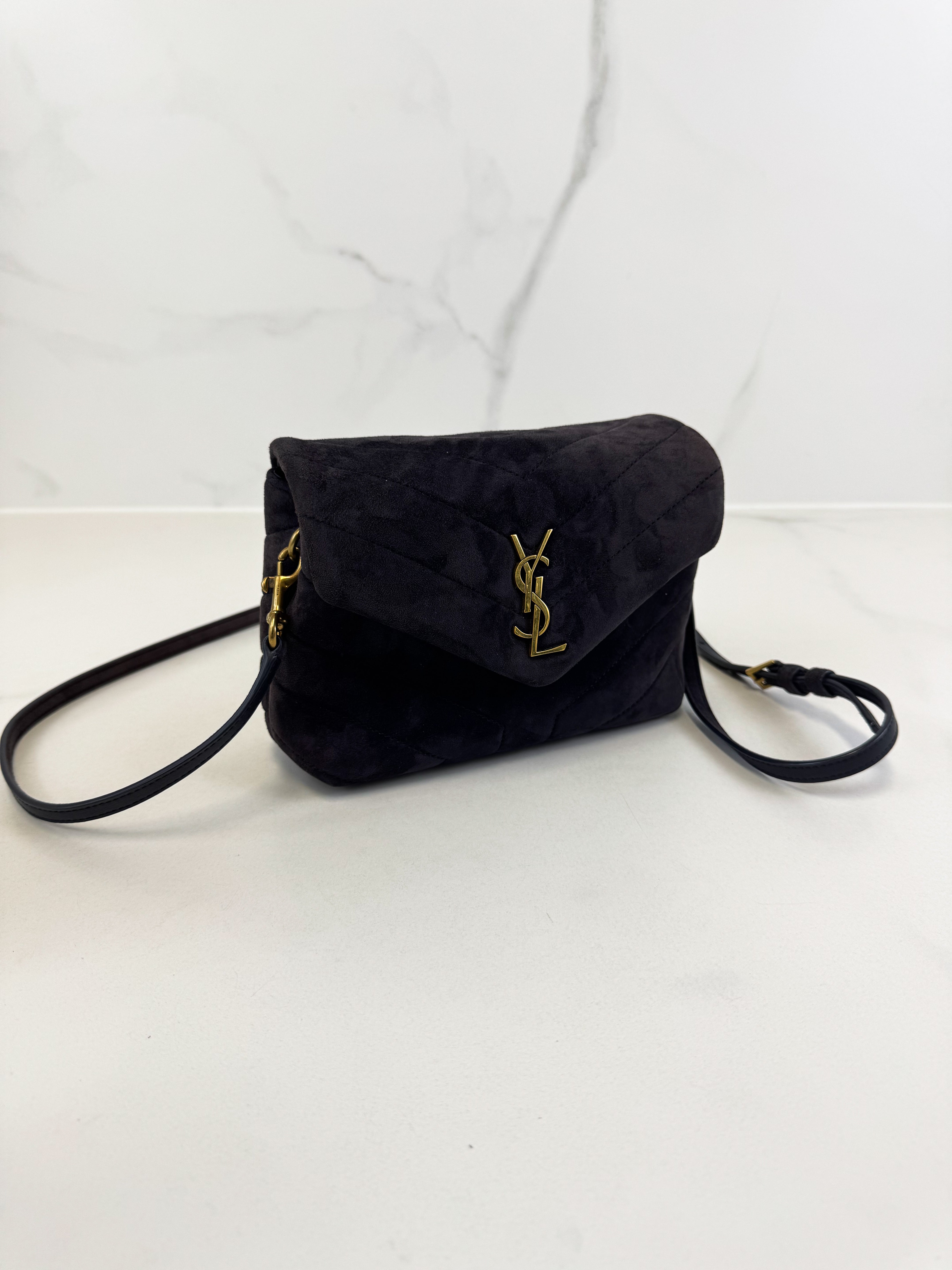 Saint Laurent Velvet Toy Loulou with GHW
