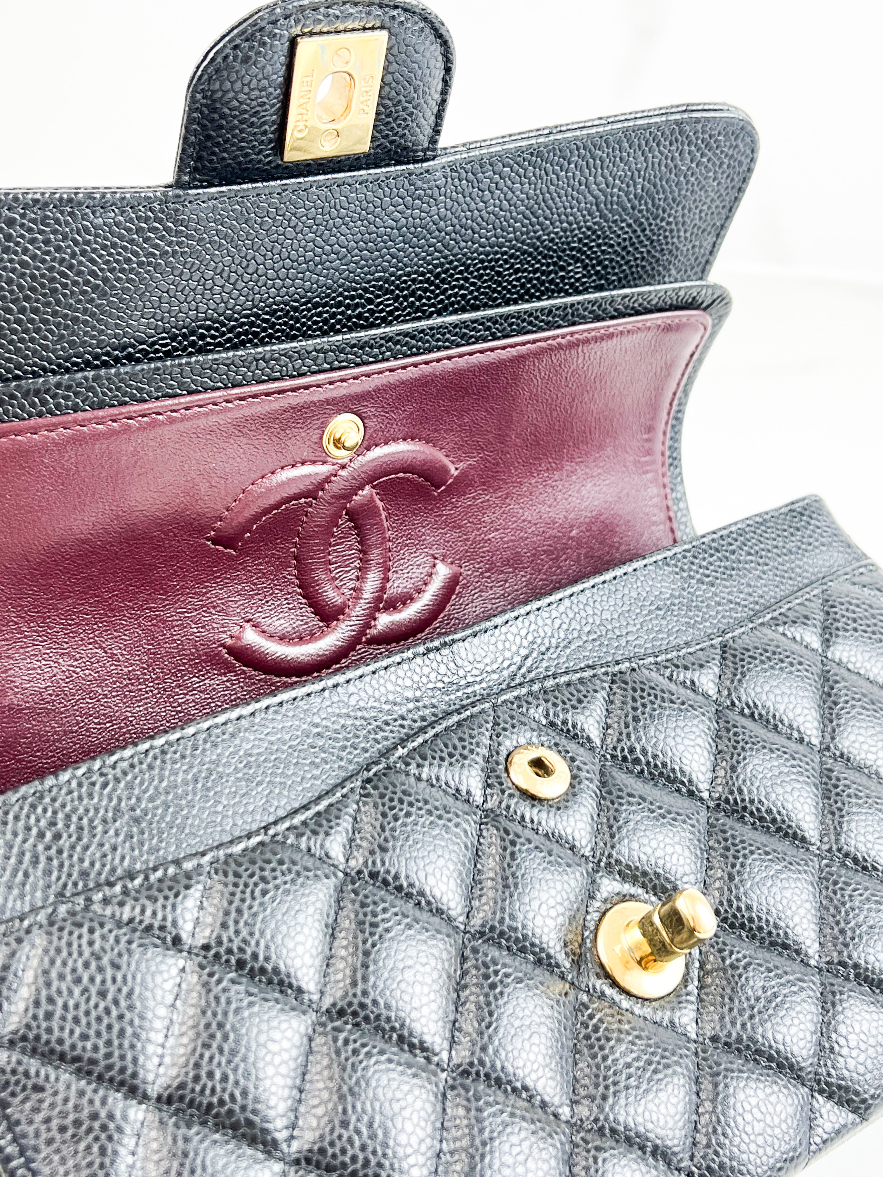 Chanel Small Classic Double Flap Caviar GHW Shoulder Bag