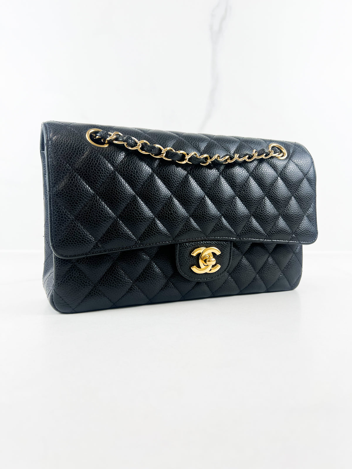 Chanel Small Classic Double Flap Caviar Shoulder Bag