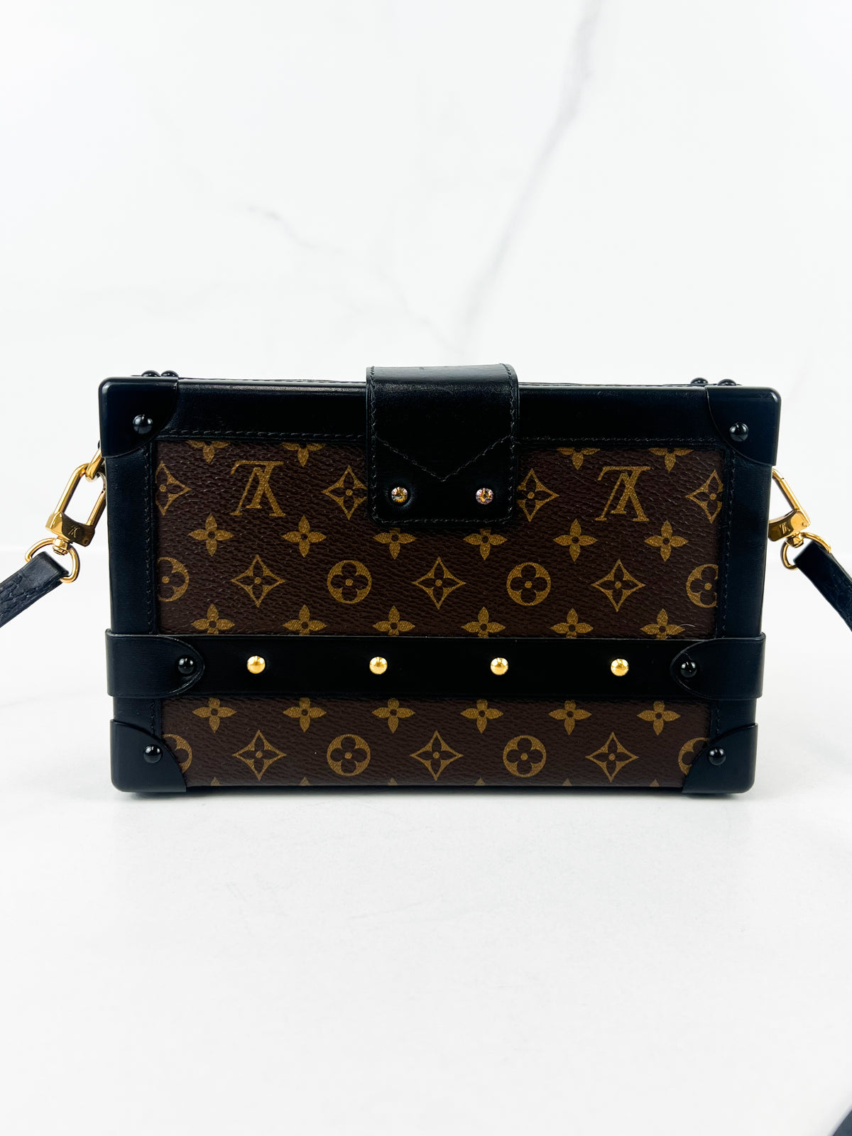 Louis Vuitton Monogram Canvas Petite Malle Clutch Bag