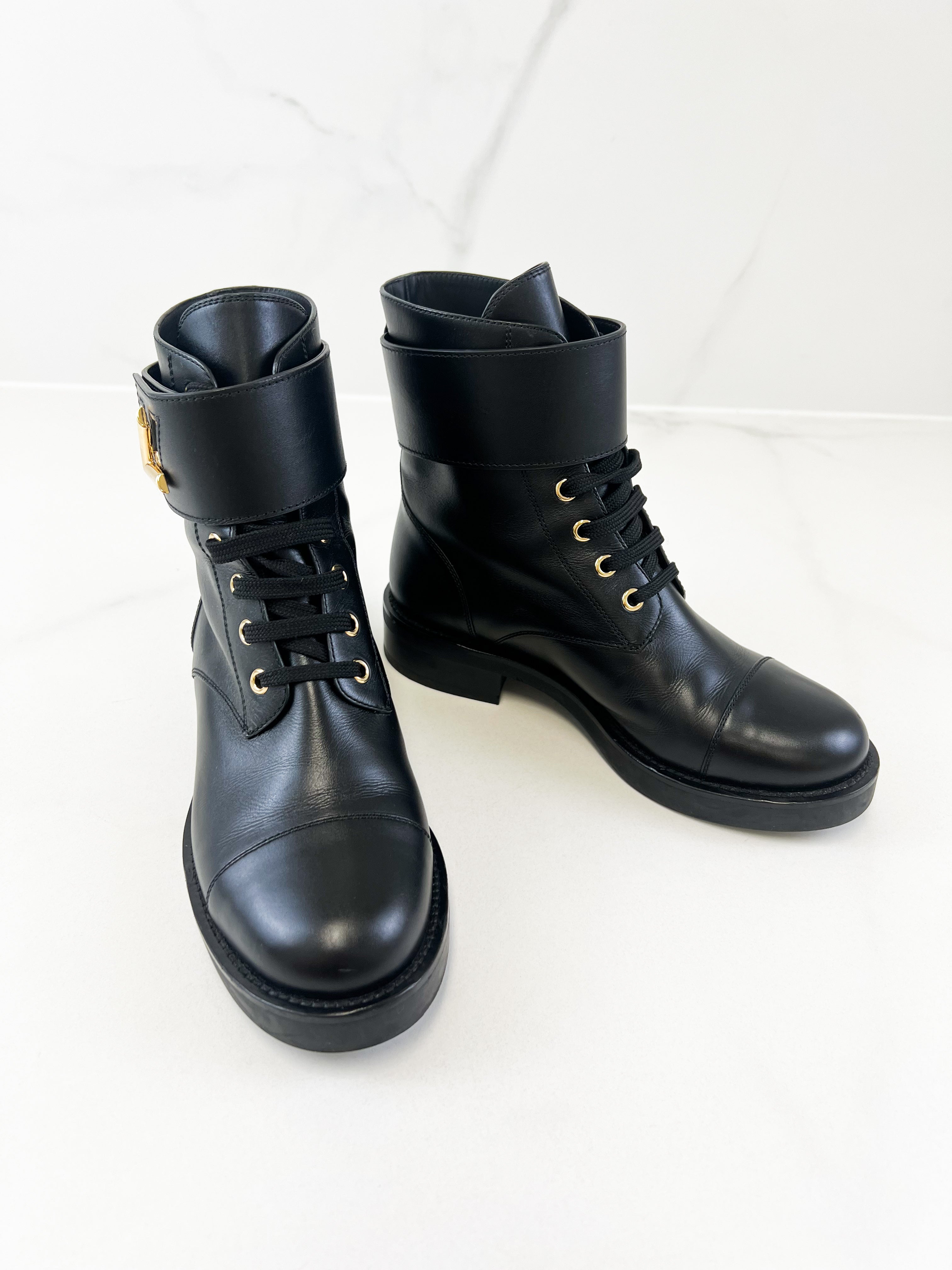 Louis Vuitton Wonderland Flat Ranger Boot Size 36