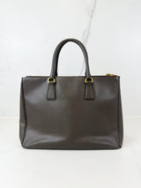 Prada Large Grey Galleria Saffiano Bag