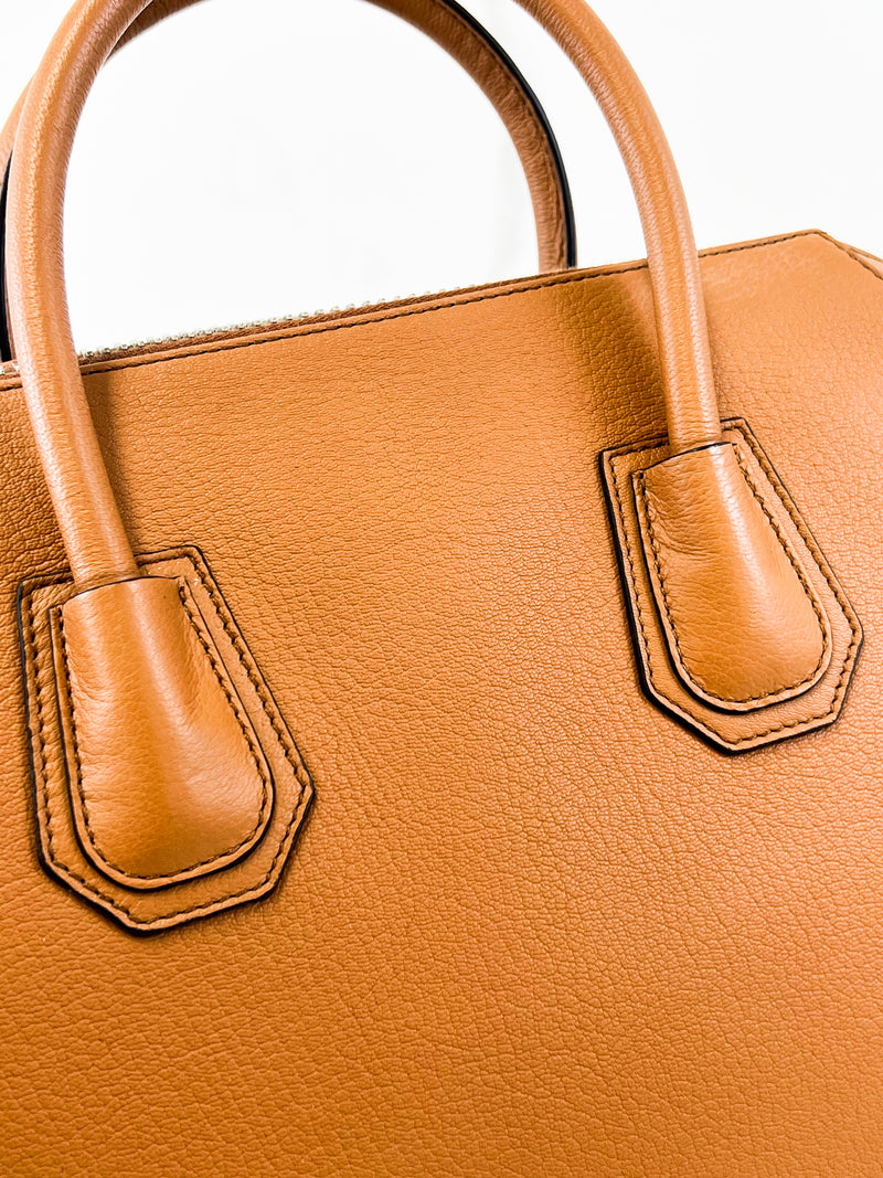 Givenchy Antigona Grained Leather Medium Tan Shoulder Bag