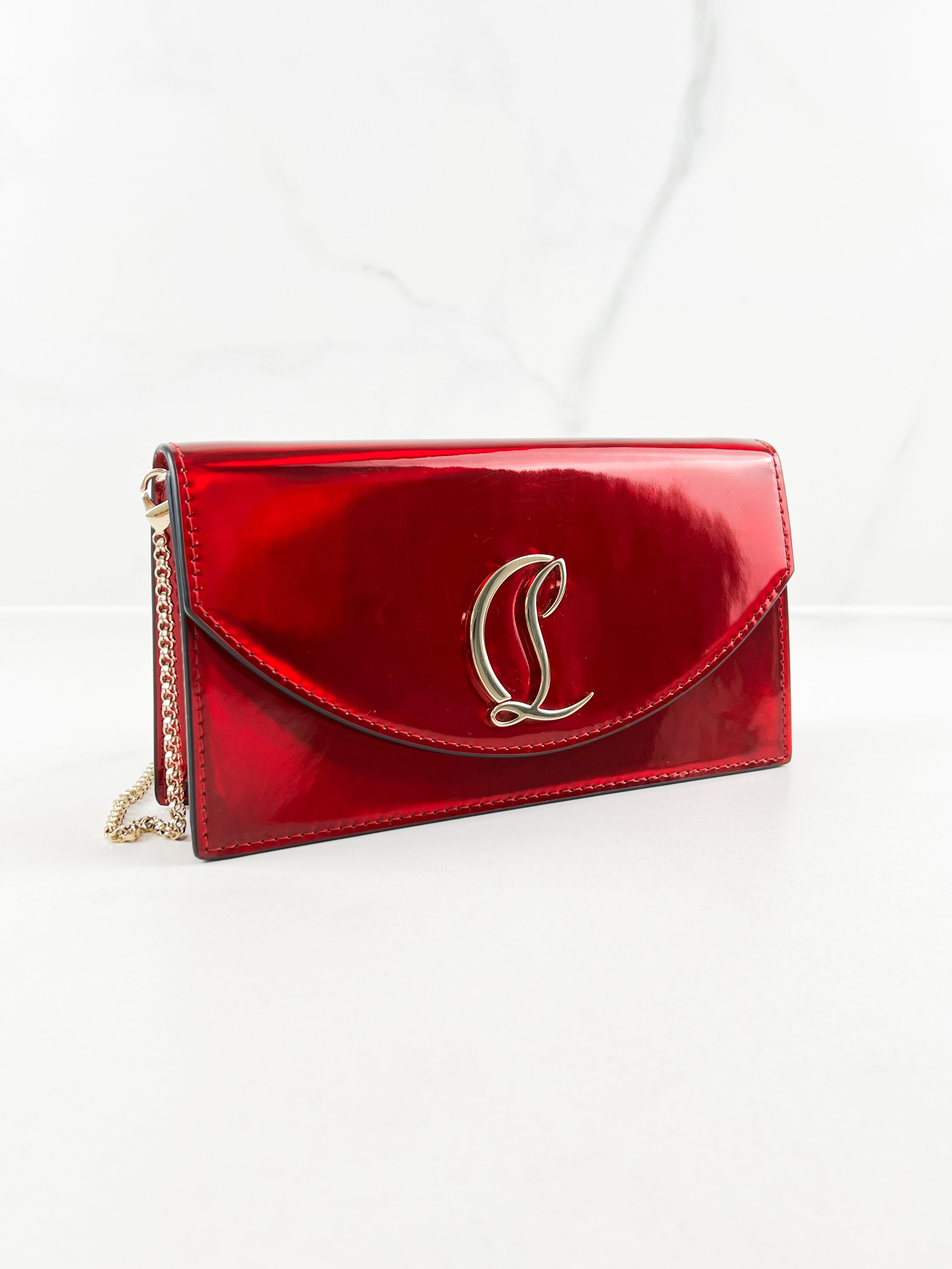 Christian Louboutin Loubi54 Patent Clutch