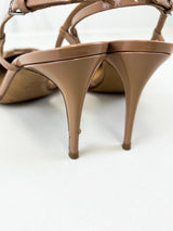 Valentino VLogo Leather Slingback Pumps Size 38