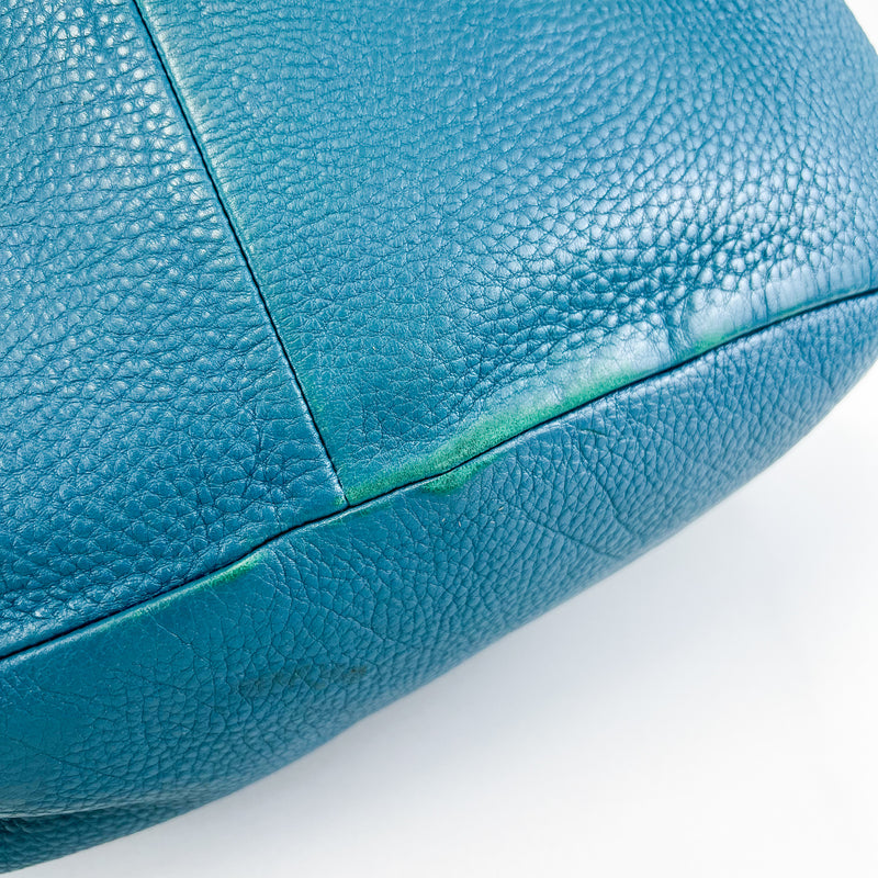 Prada Turquoise Leather Shoulder Bag