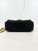 Chanel CC Mini Black Lambskin Rectanglular Flap