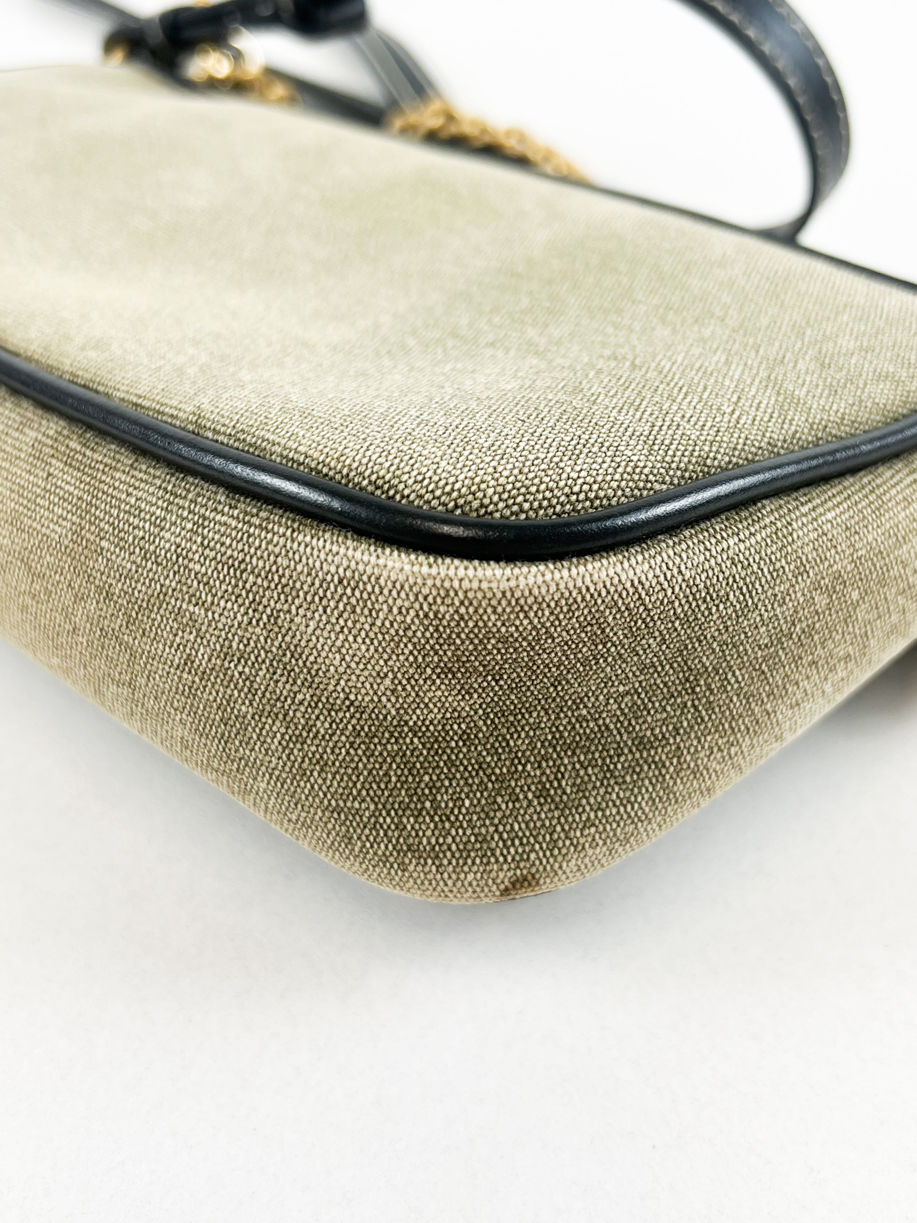 Balmain B-Army Canvas Pochette Crossbody/Shoulder Bag