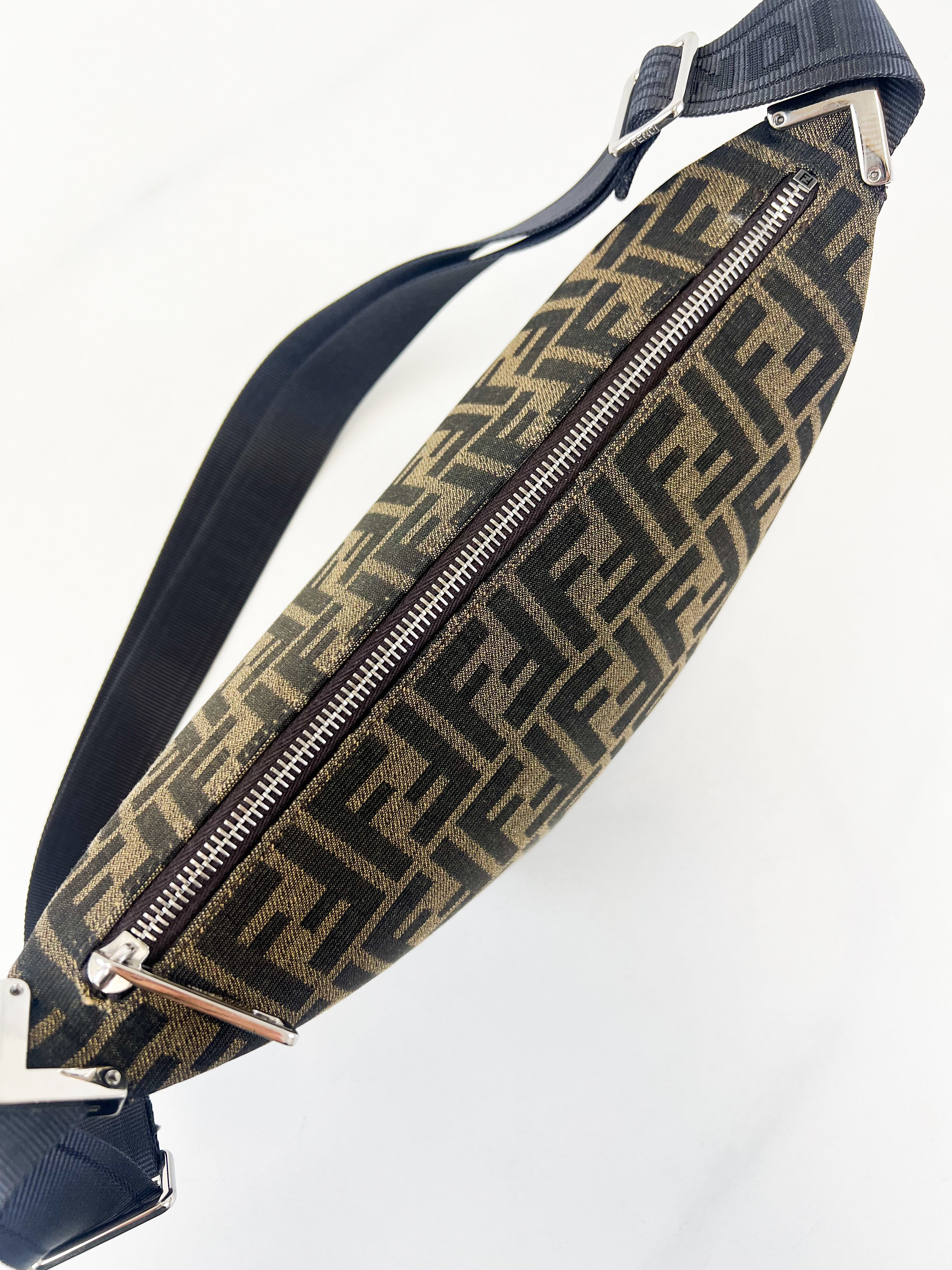 Fendi FF Jacquard Small Melon Bag