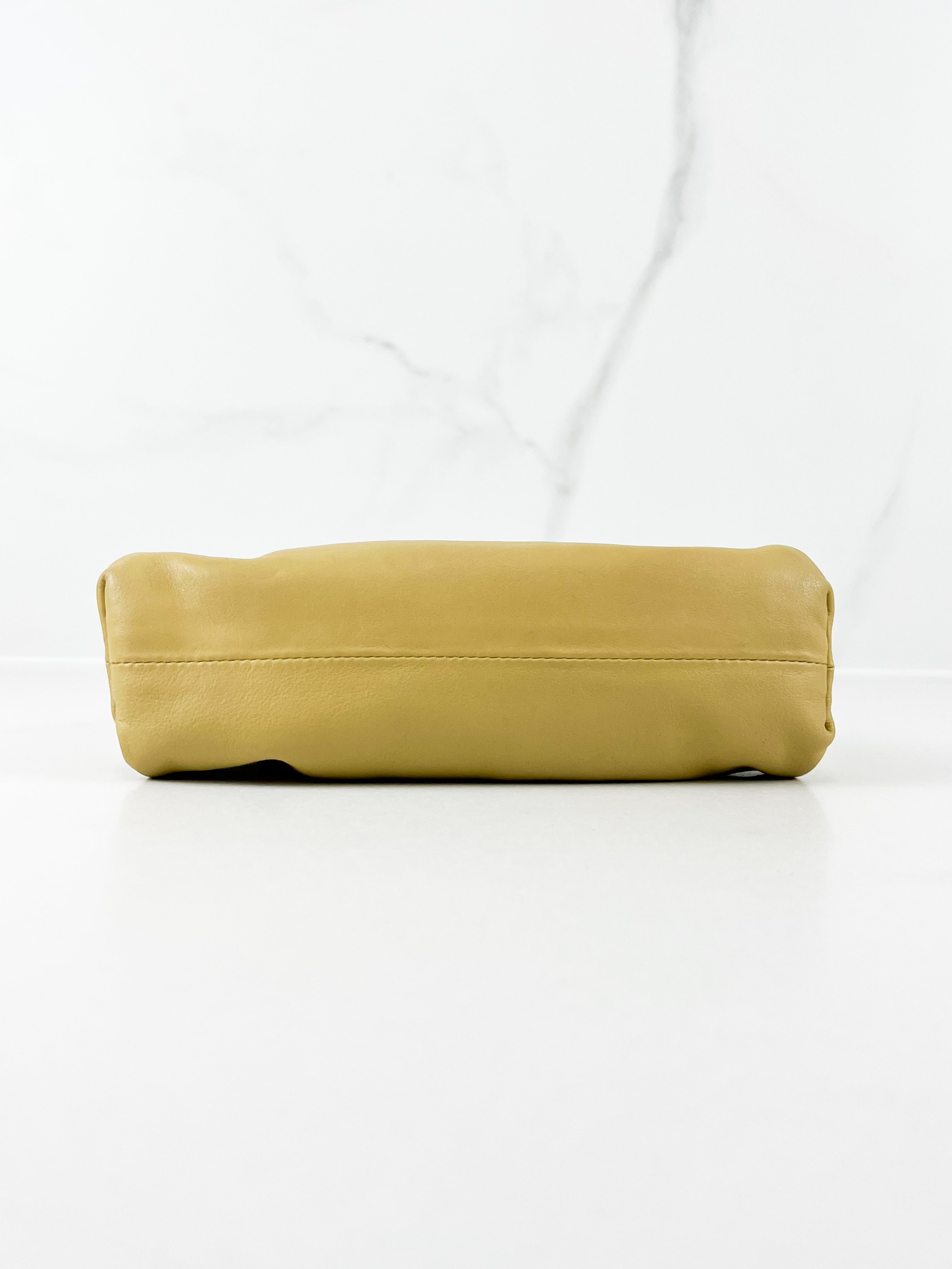 Bottega Veneta Beige Small Pouch
