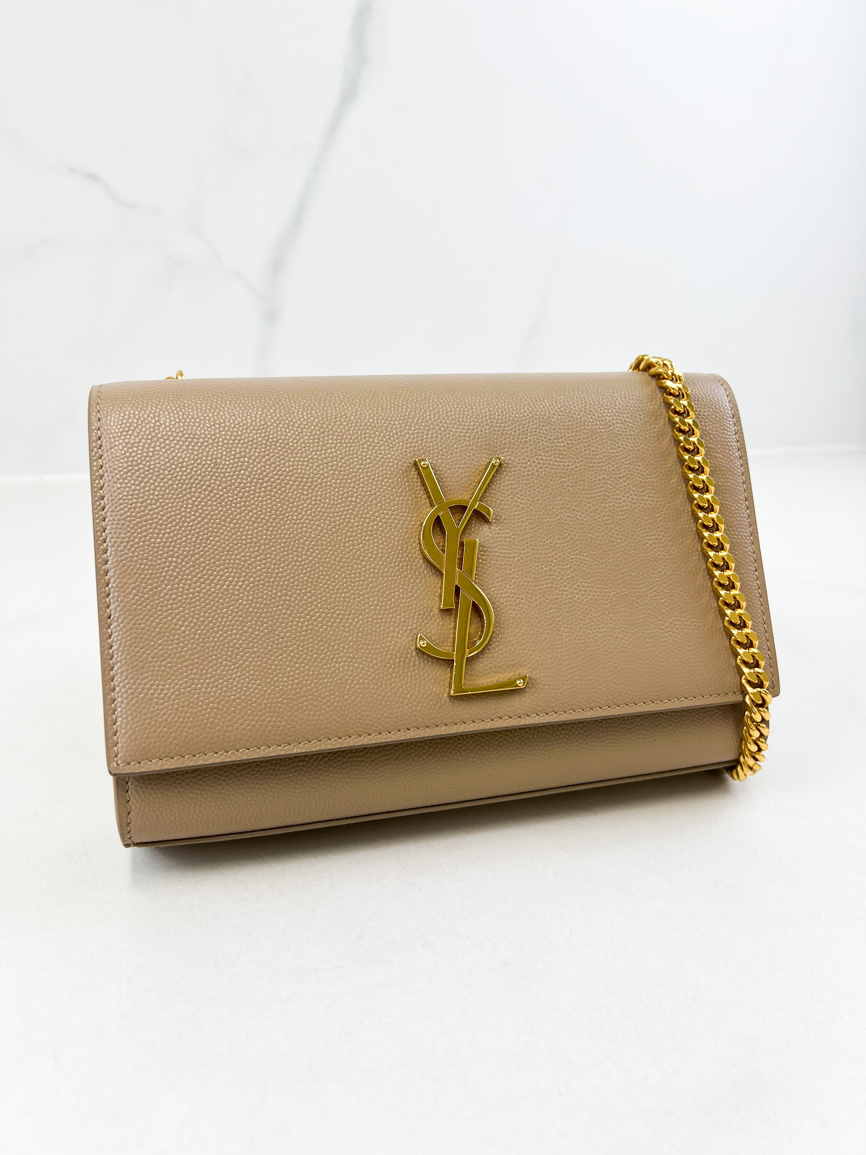 Saint Laurent Kate Small in Grain Embossed Leather