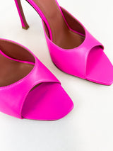 Amina Muaddi Alexa Leather Pump 105mm Size 40.5