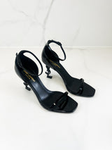 Saint Laurent Opyum Patent Leather Sandal Size 39