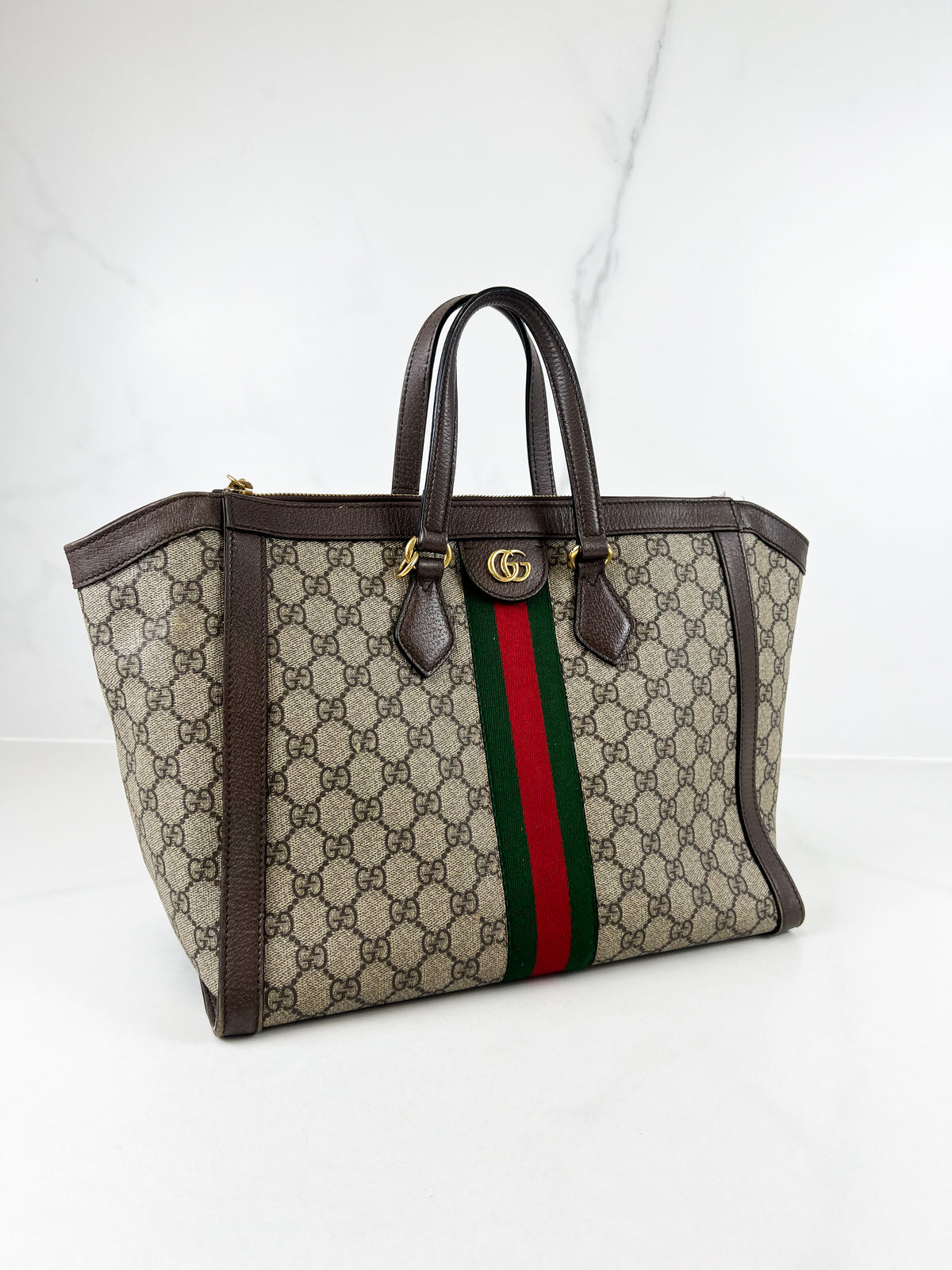 Gucci Medium GG Supreme Ophidia Tote Bag