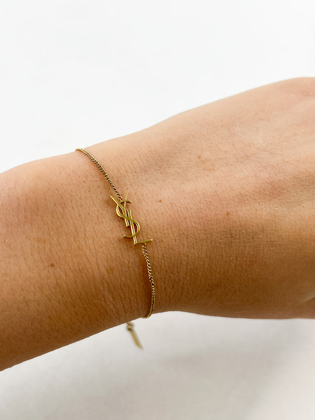 Saint Laurent Cassandre Gold Bracelet