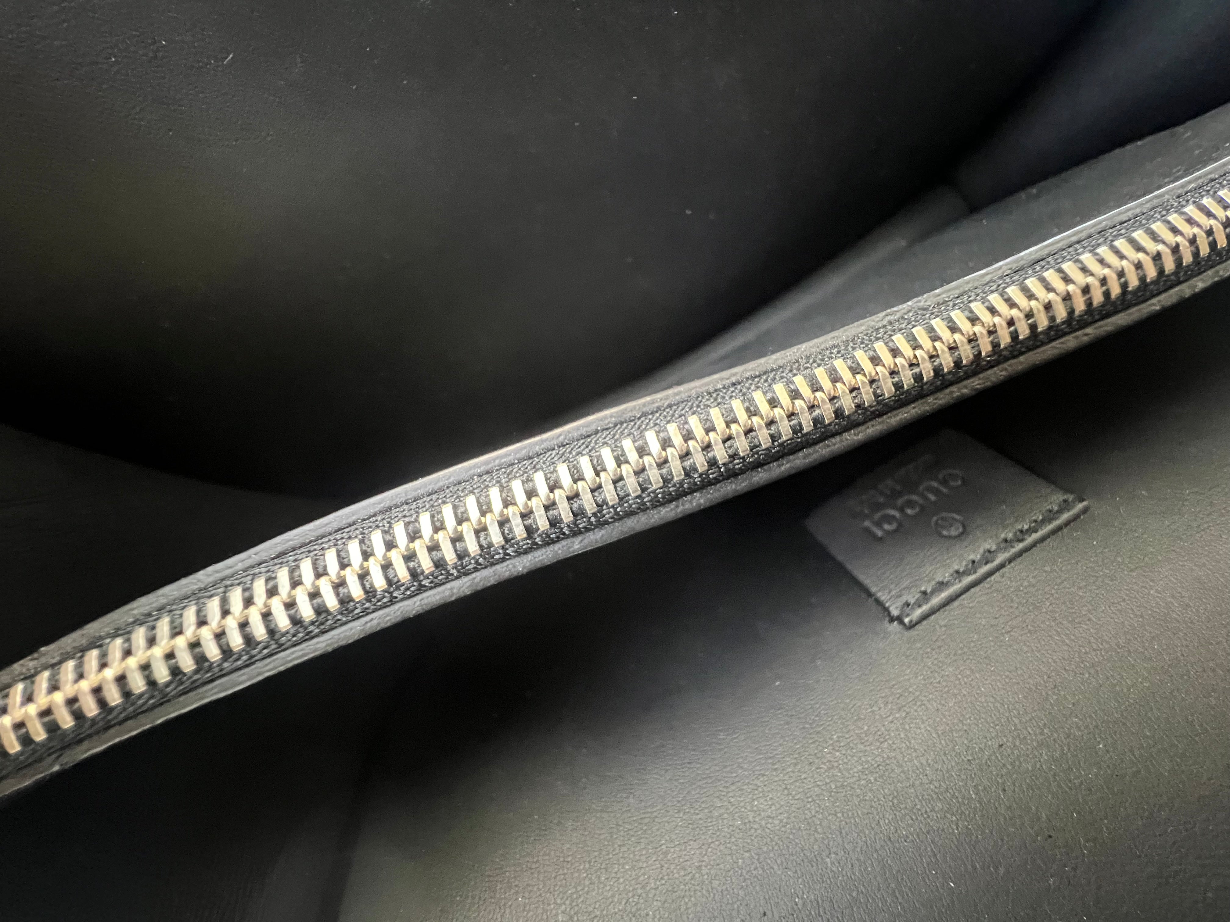 Gucci Black Medium Velvet Dionysus with Leather Detail