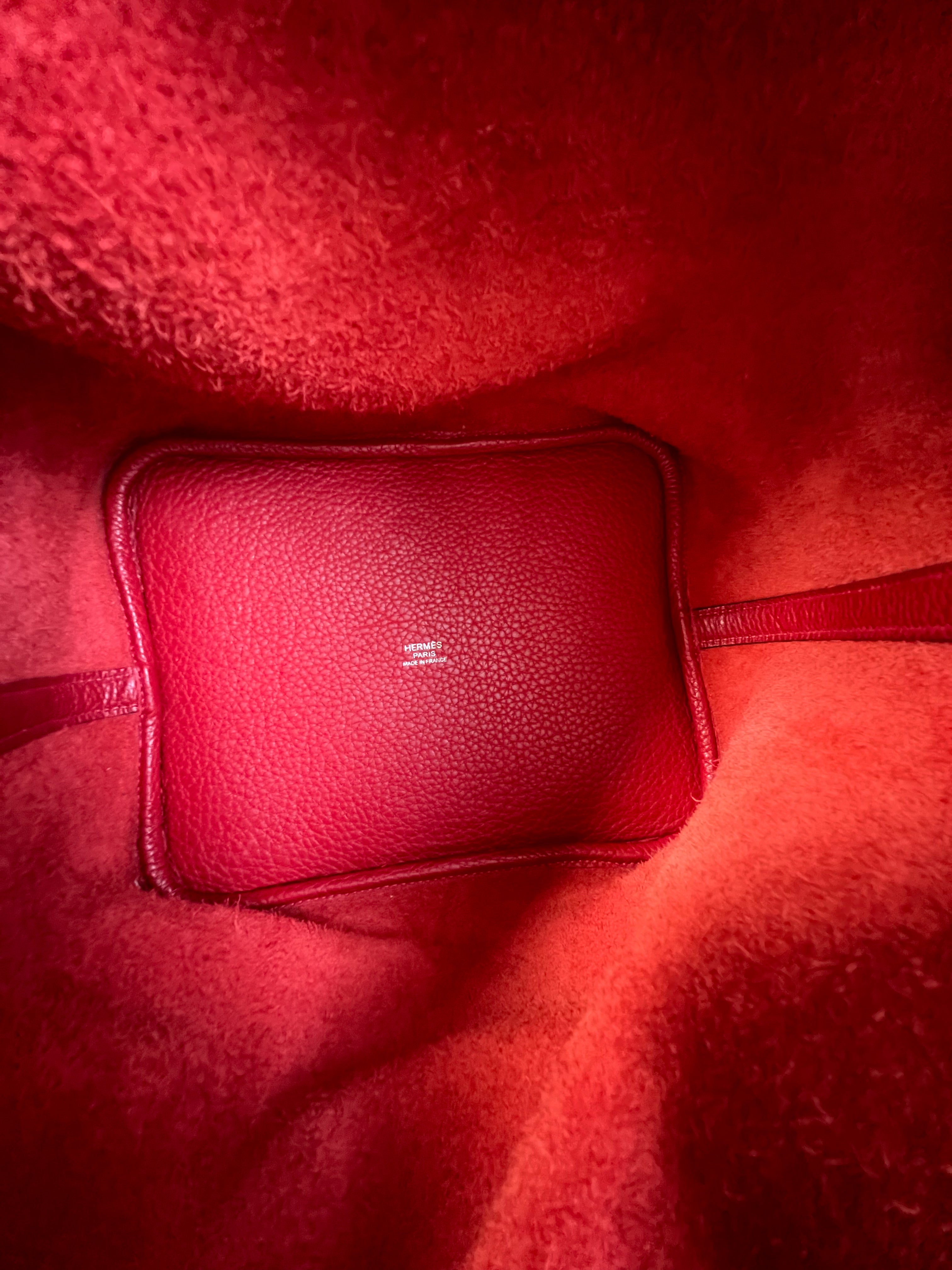 Hermes Picotin 22 Red Leather