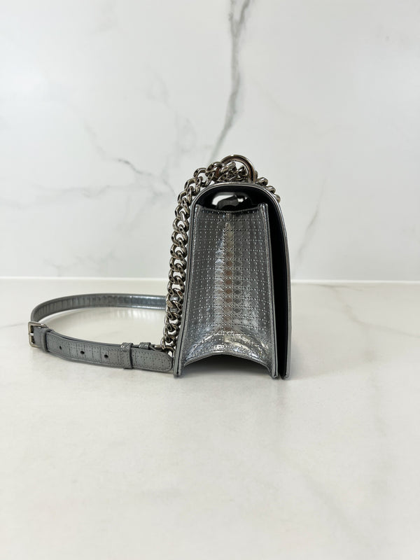 Christian Dior Medium Silver Diorama Shoulder Bag
