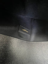 Saint Laurent Black Uptown Envelope Clutch