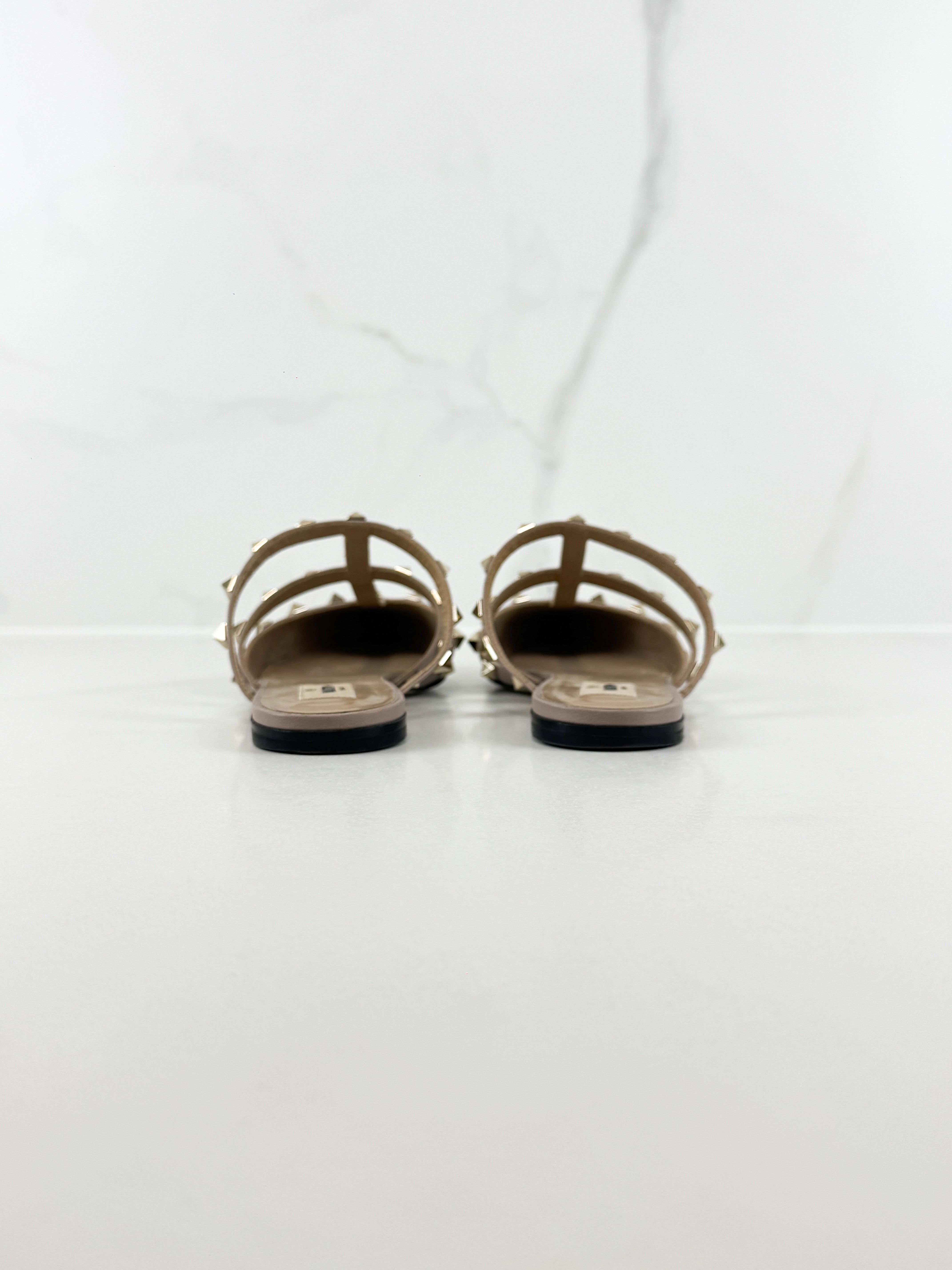 Valentino Garavani Rockstud Flat Mule Size 37
