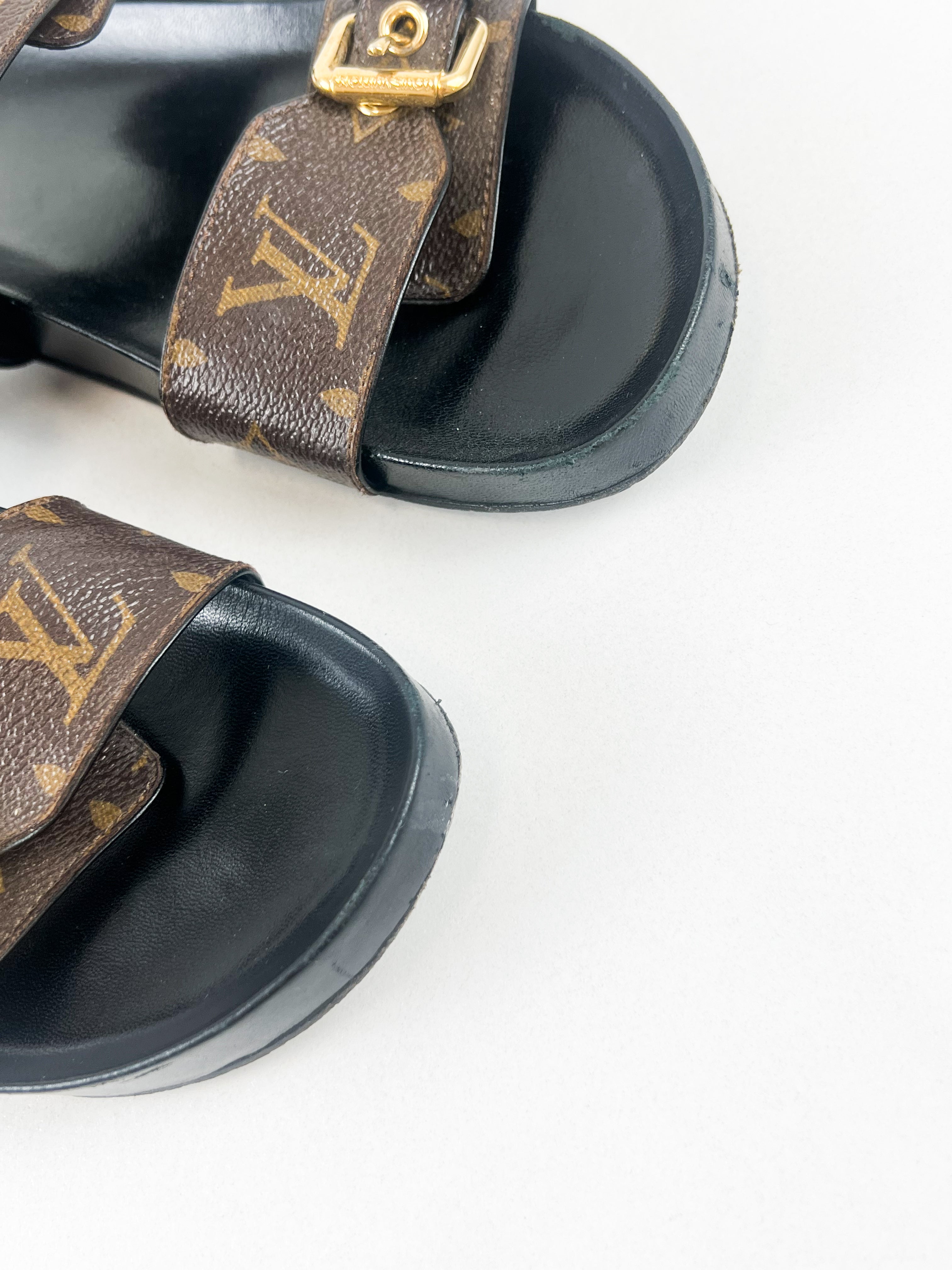 Louis Vuitton Bom Dia Flat Comfort Mule Size 38.5