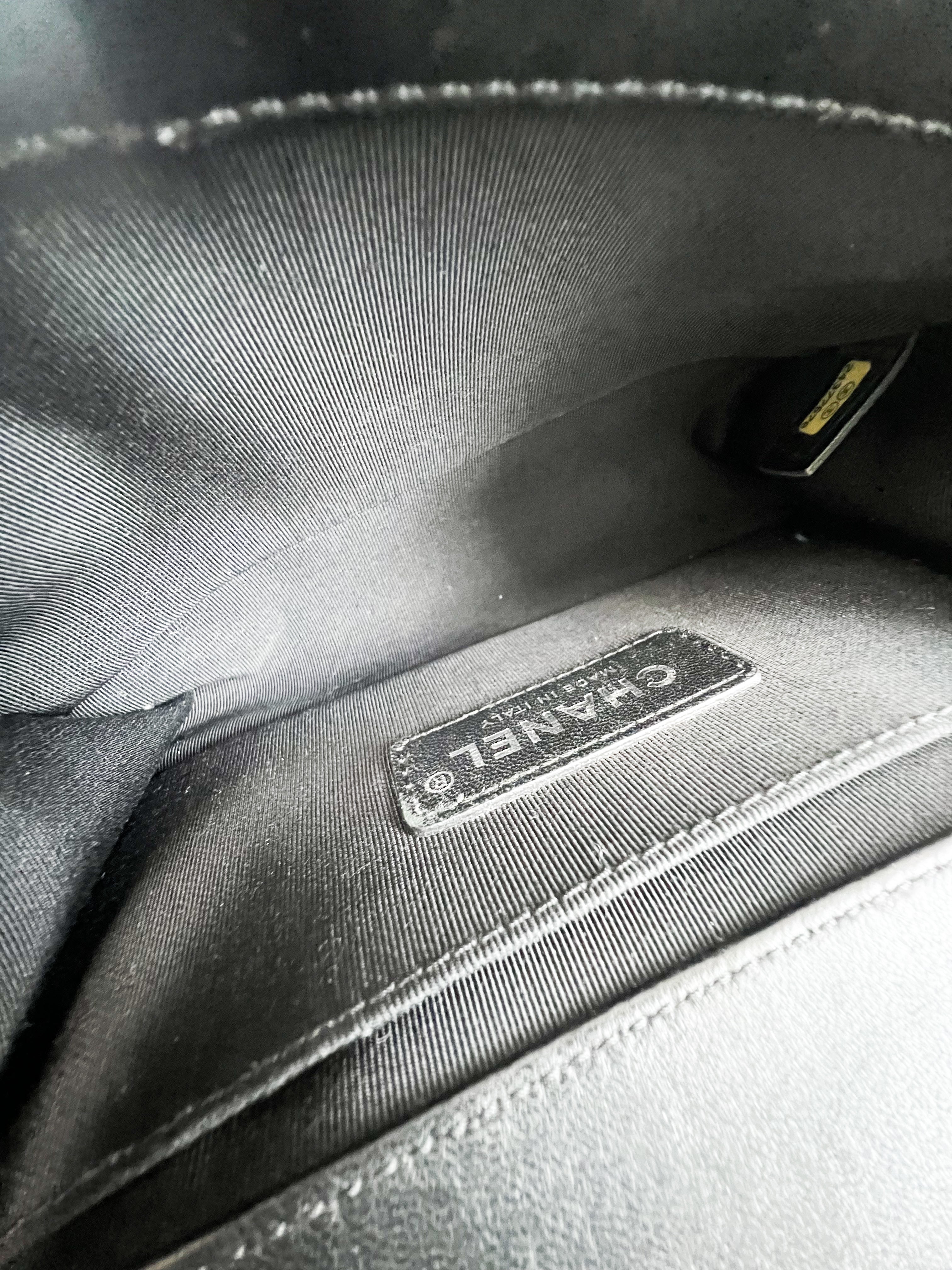 Chanel Small Lambskin Boy Bag with Ruthenium Hardware