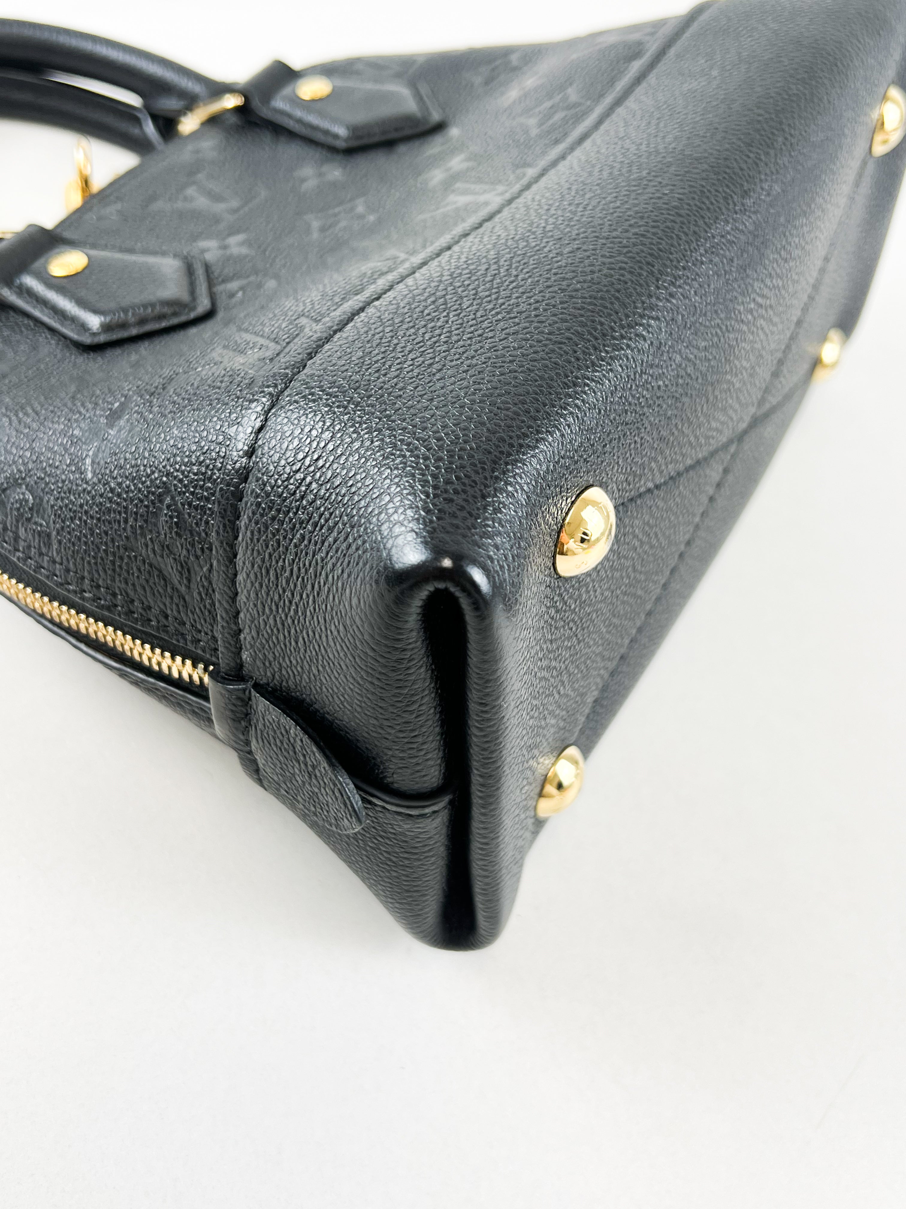 Louis Vuitton Black Alma BB Empreinte Leather