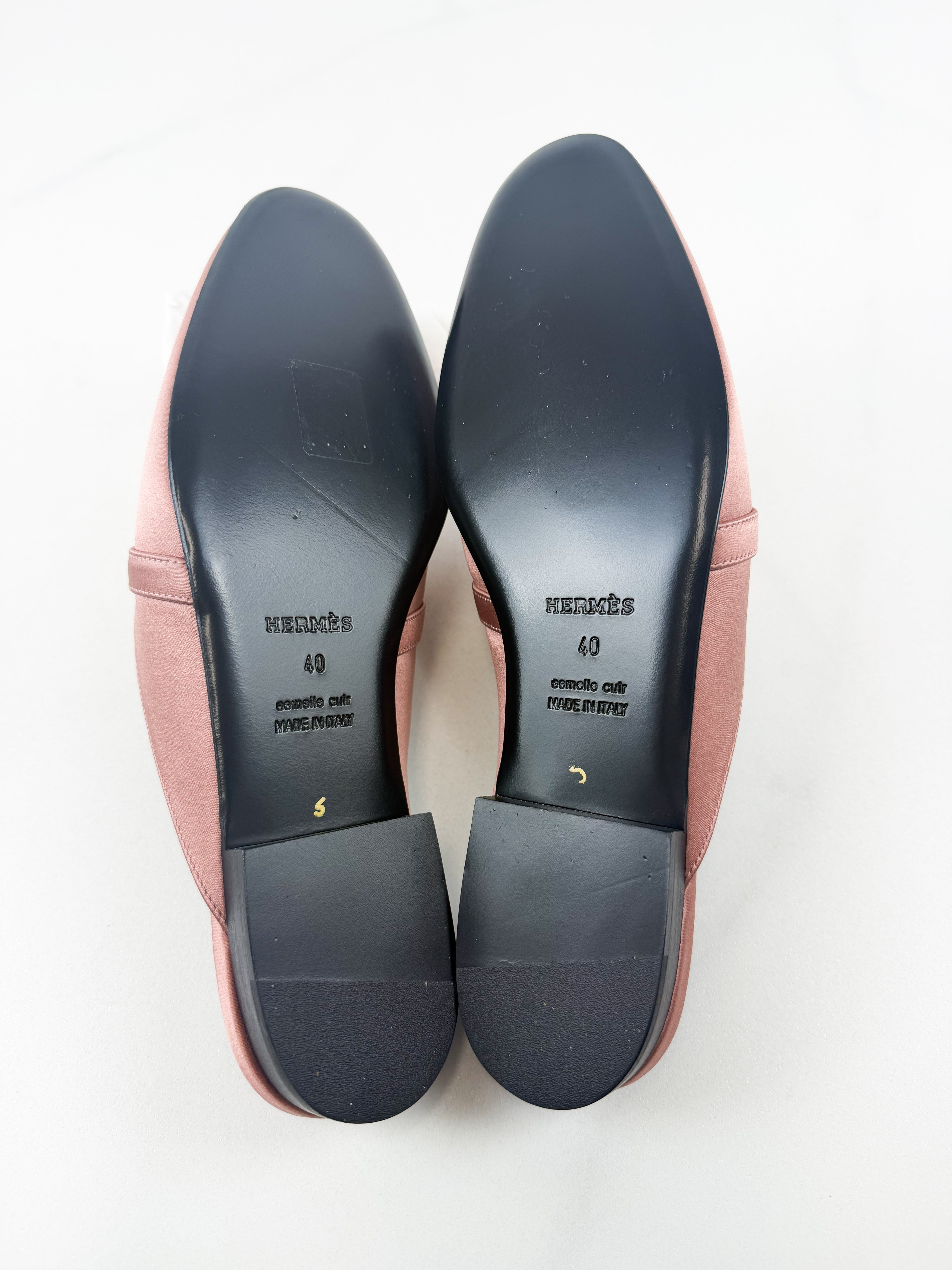 Hermes Pink Oz Mule Size 40