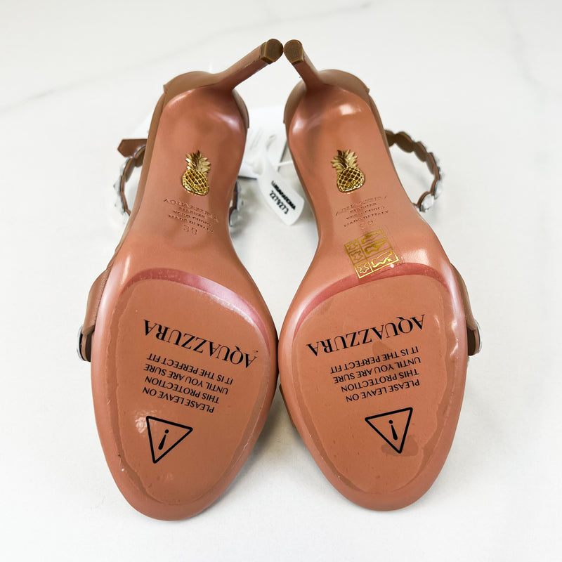 Aquazzura Tequila 105mm Leather Sandals Size 39