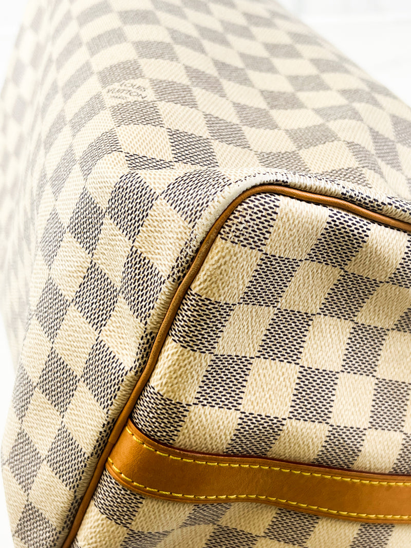 Louis Vuitton Speedy 35 Bandoulière Damier Azur Canvas