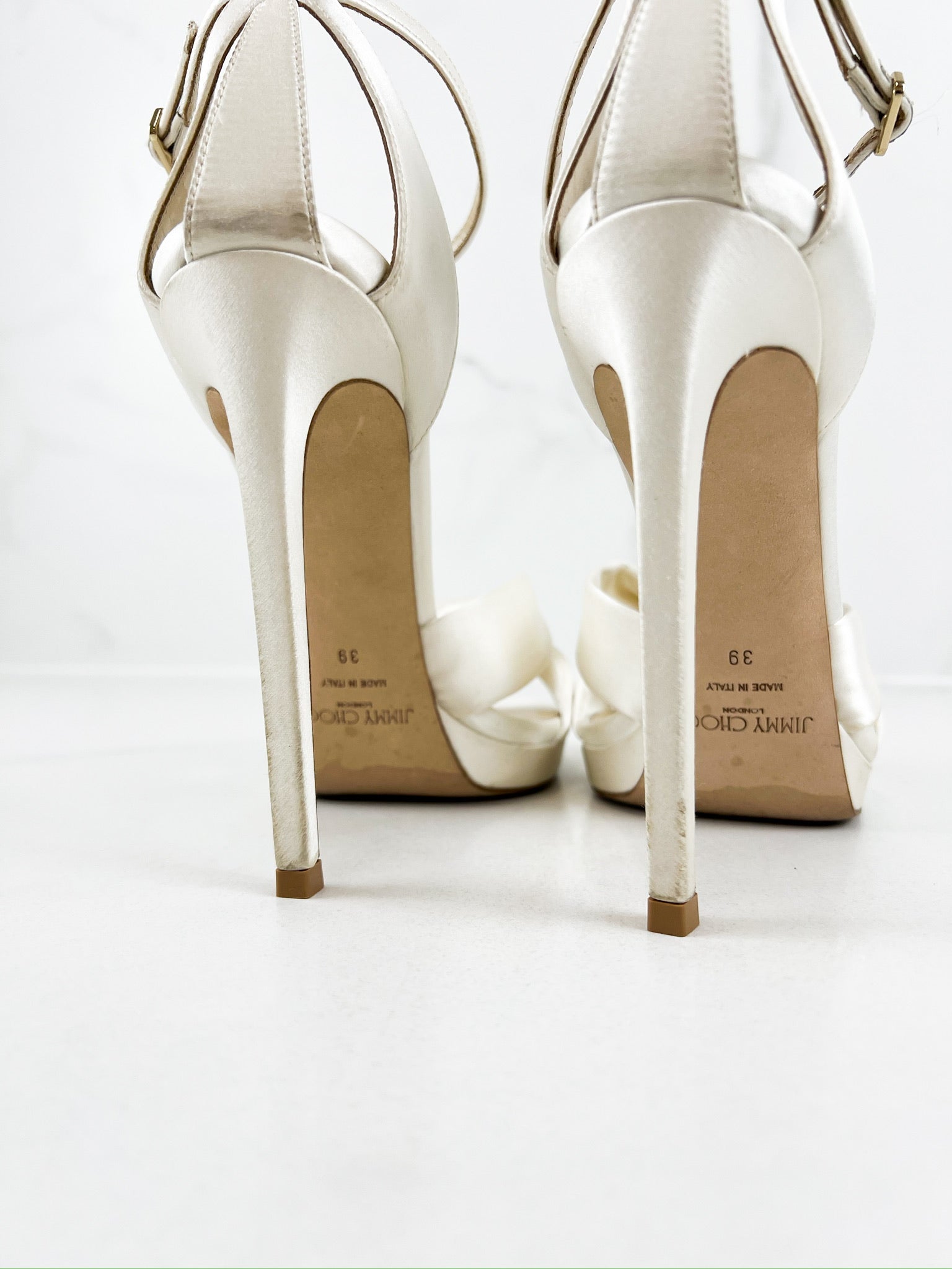 Jimmy Choo Satin Rosie Sandals Size 39
