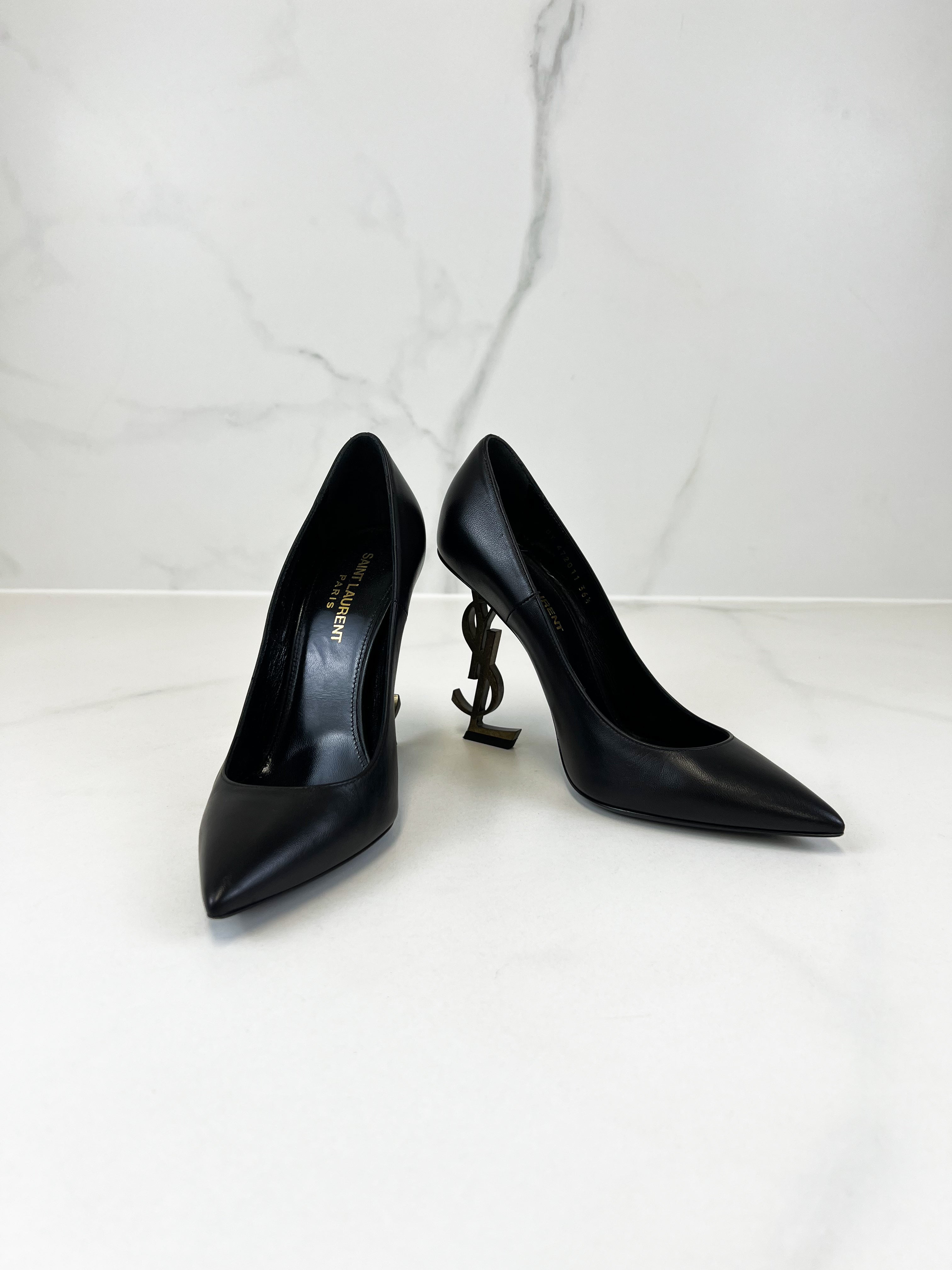 Saint Laurent Opyum Pump in Leather Size 36.5