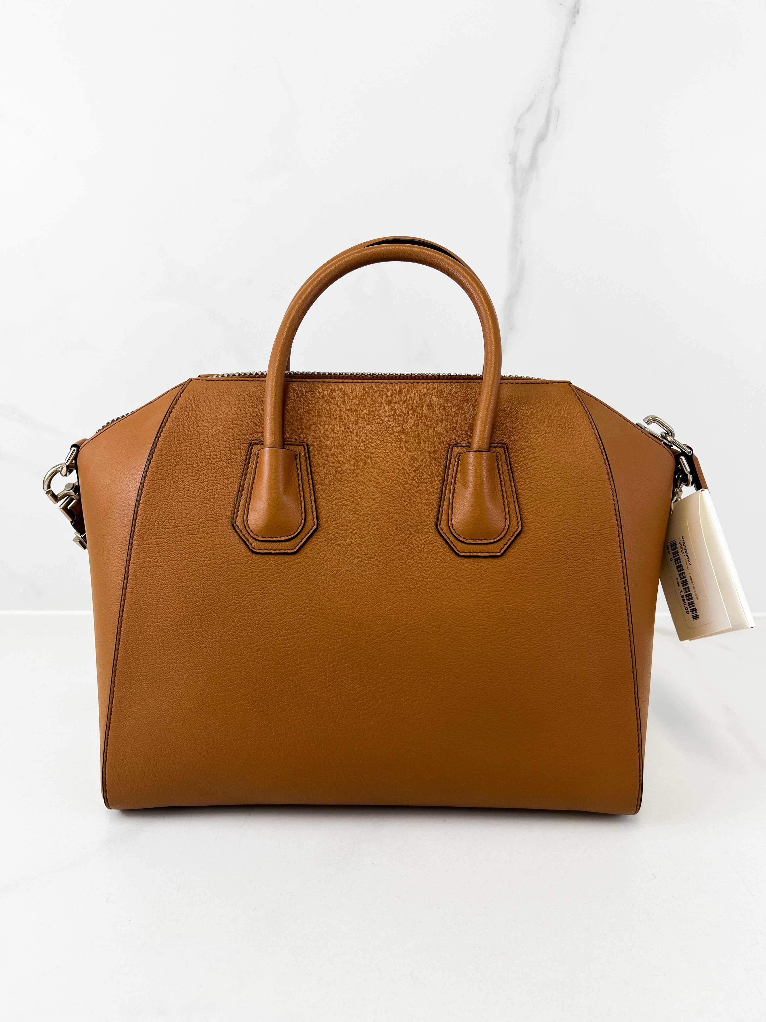 Givenchy Antigona Grained Leather Medium Tan Shoulder Bag