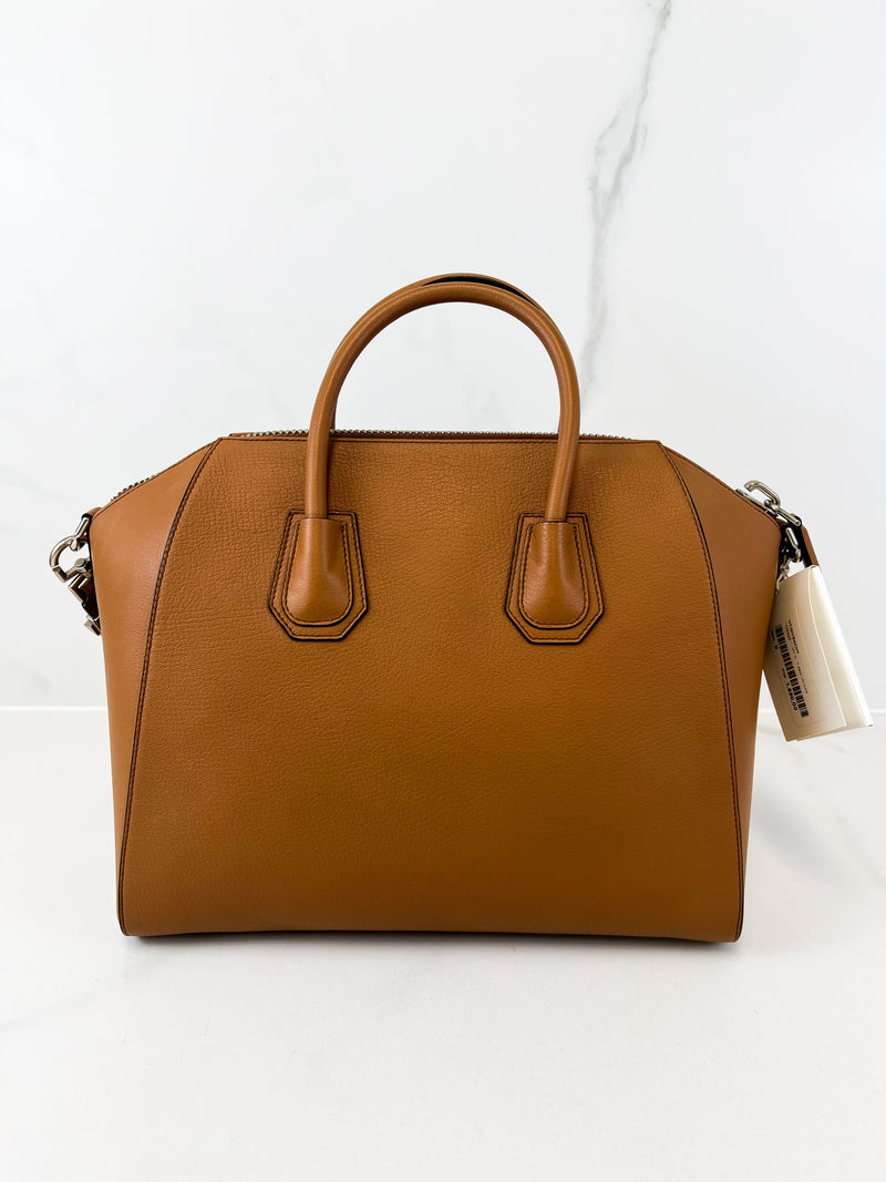 Givenchy Antigona Grained Leather Medium Tan Shoulder Bag