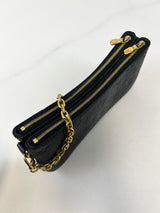 Louis Vuitton Black Liv Pochette Monogram Empreinte Bag