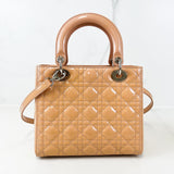 Christian Dior Medium Nude Patent Lady Dior