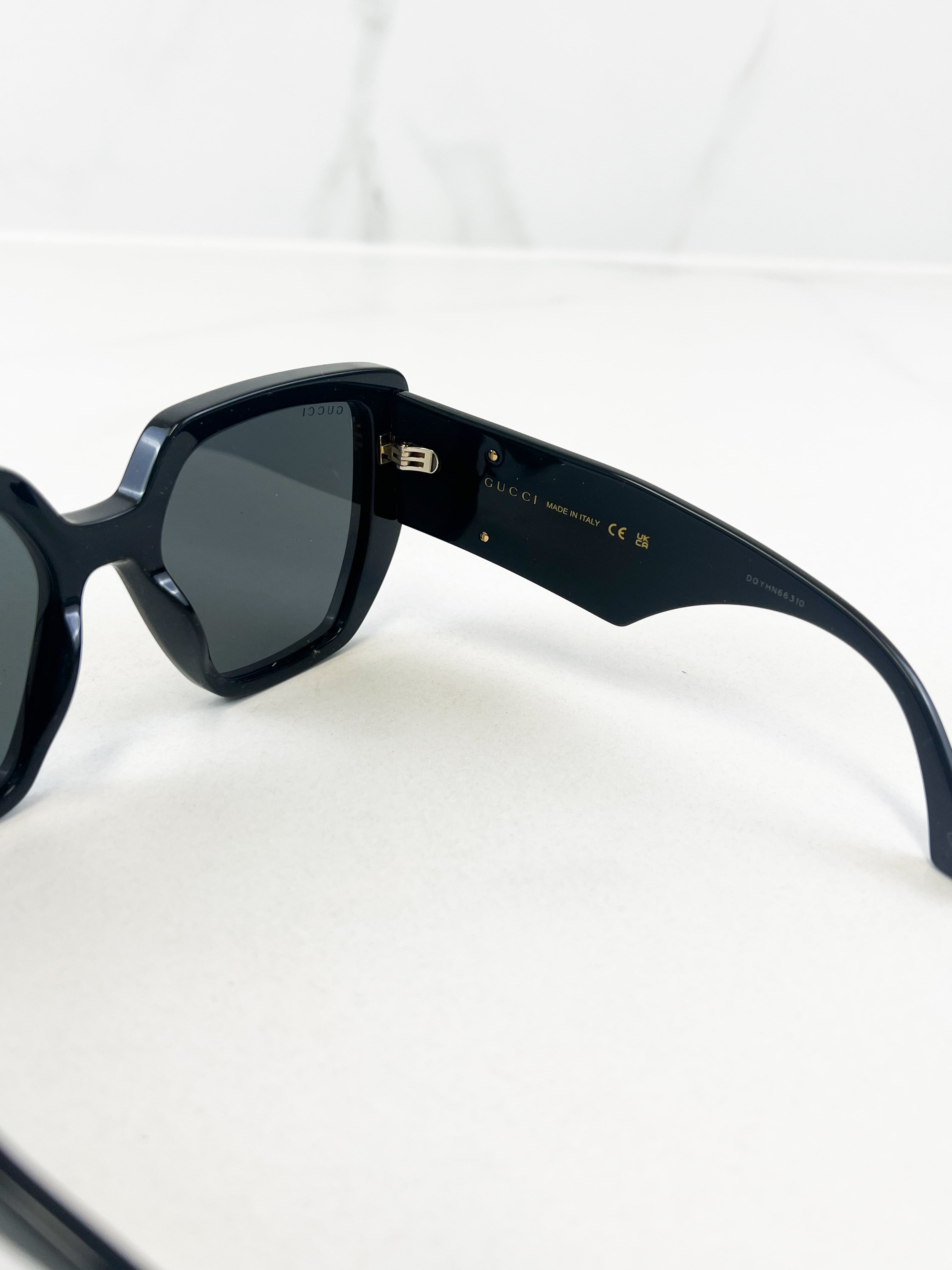 Gucci GG Logo Black Sunglasses