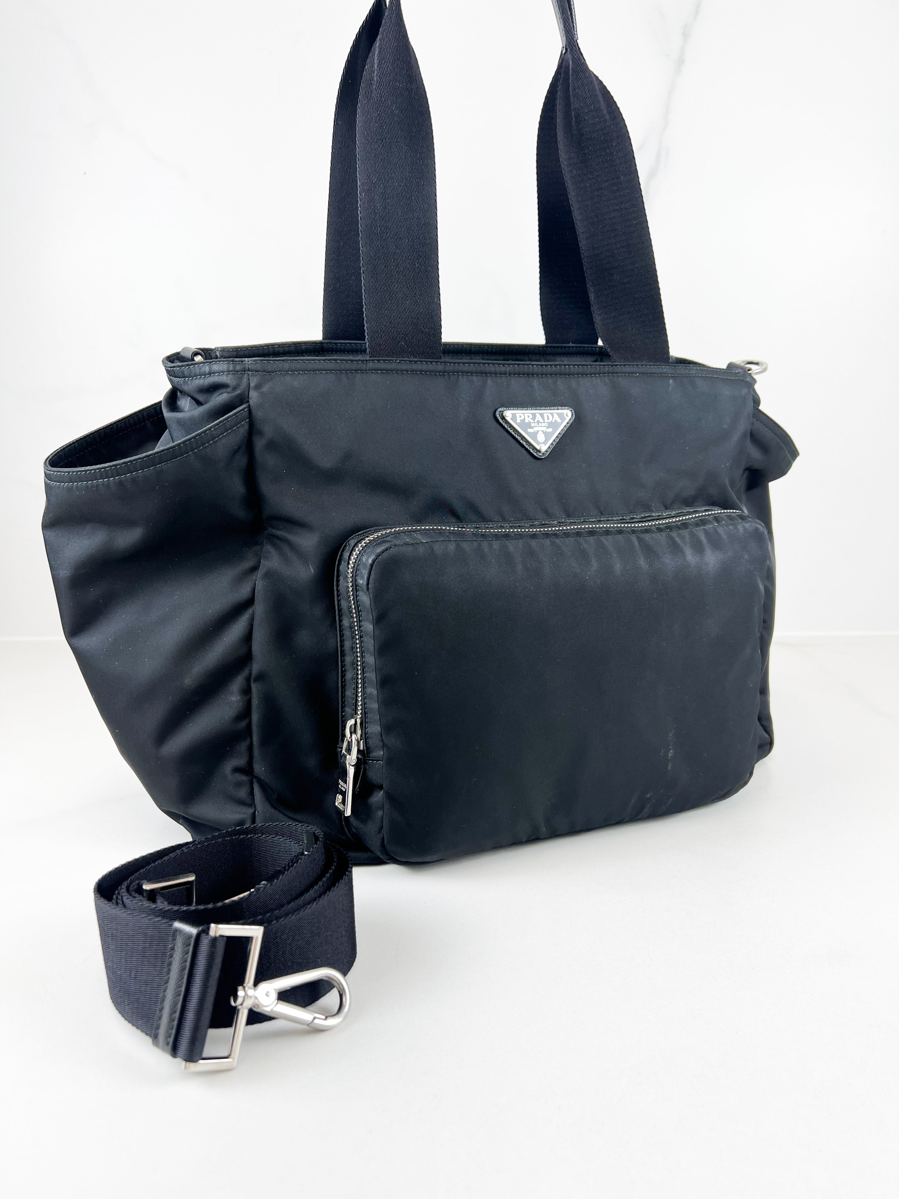 Prada Black Re-Nylon Baby Bag