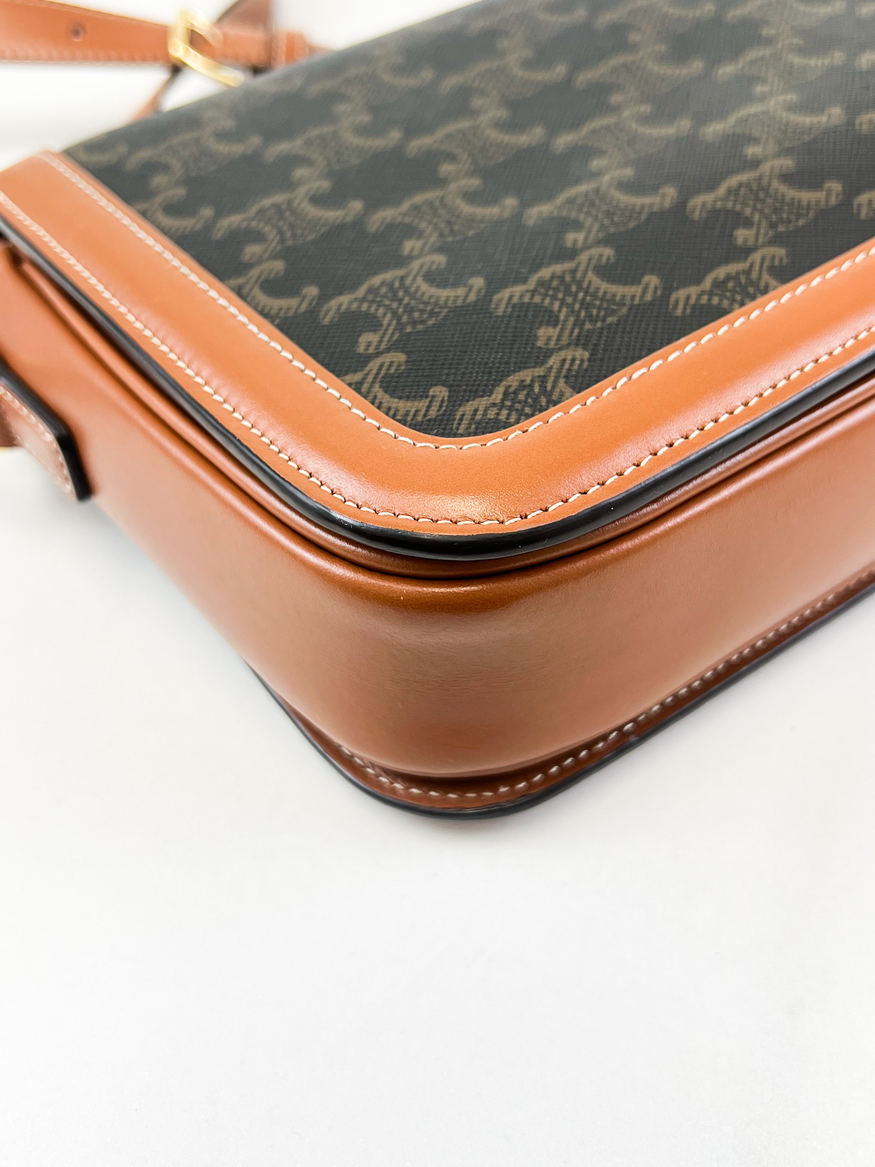 Celine Triomphe Medium in Tan