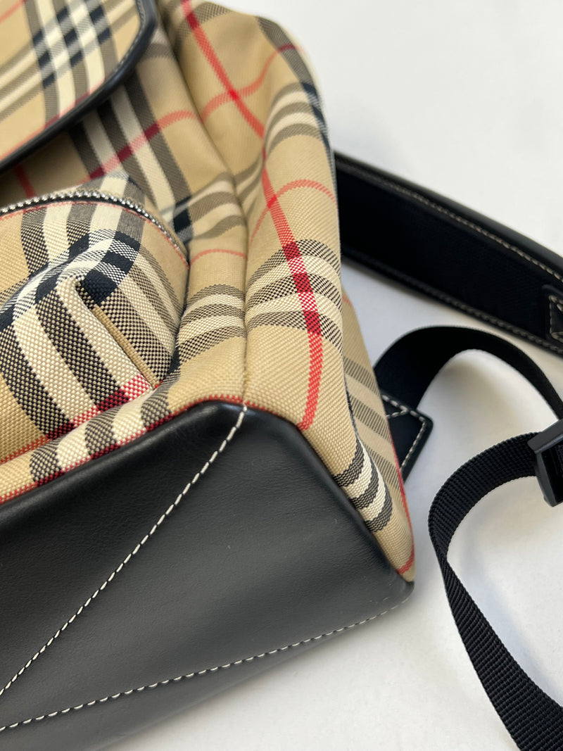 Burberry Check Pattern Backpack