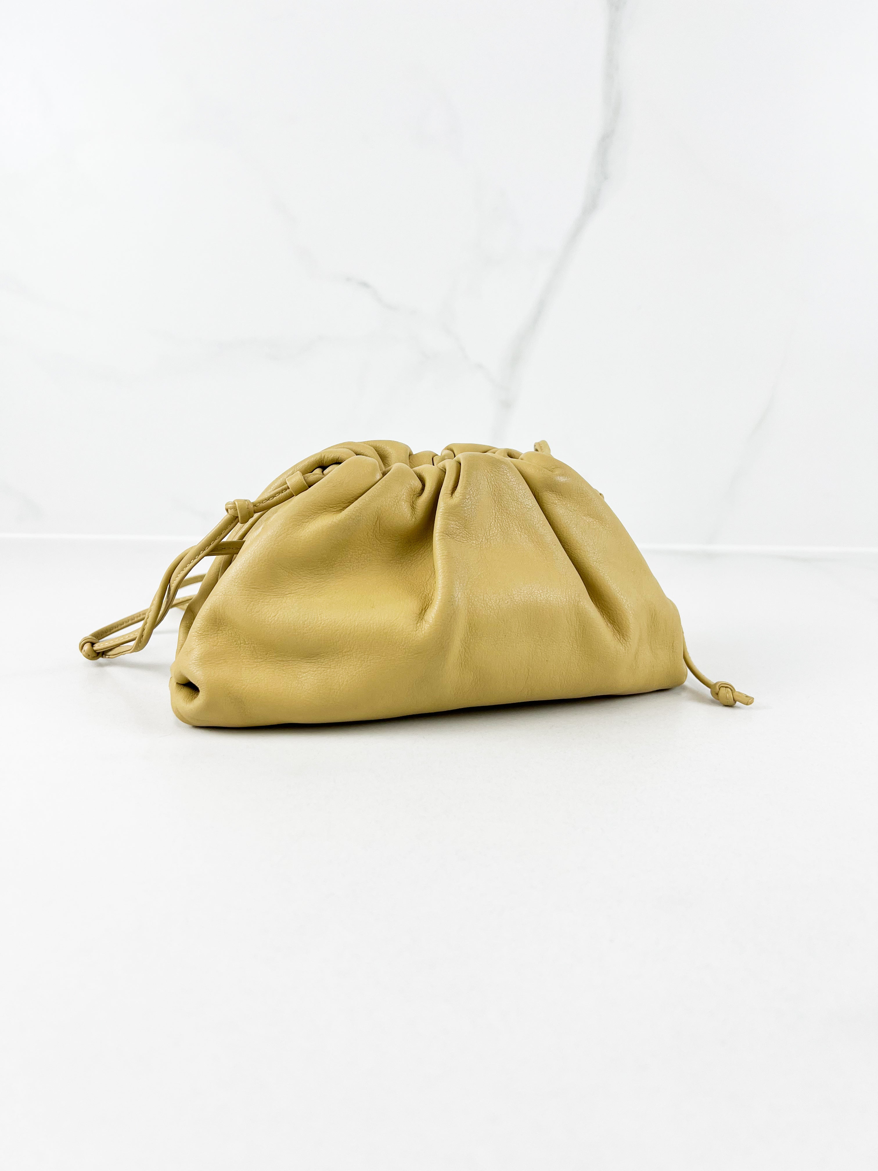 Bottega Veneta Beige Small Pouch
