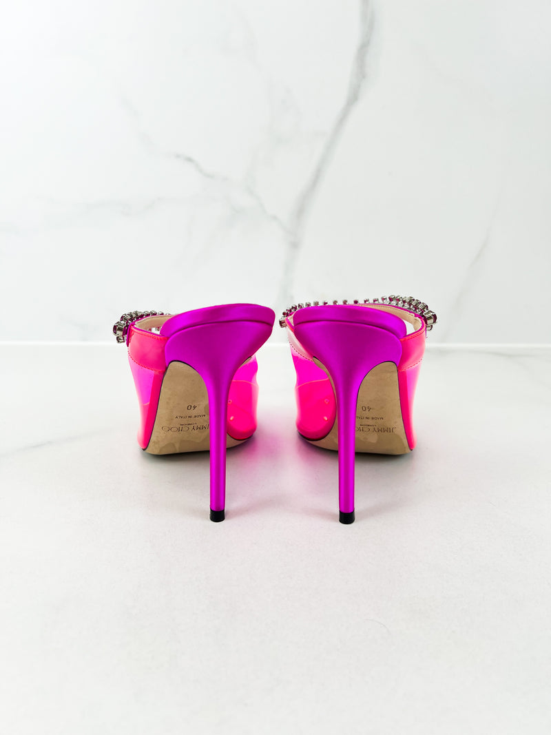 Jimmy Choo Bing 100 Pink Mule Size 40